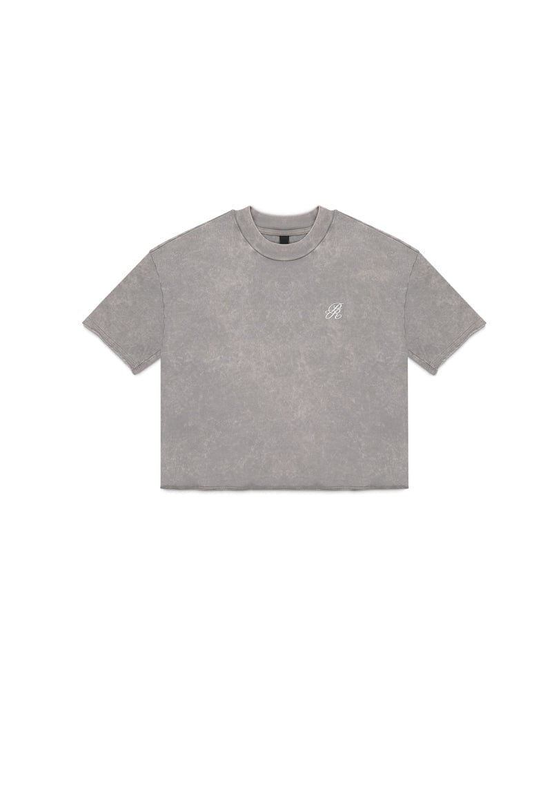 Knockout grey crop top - imagen 1