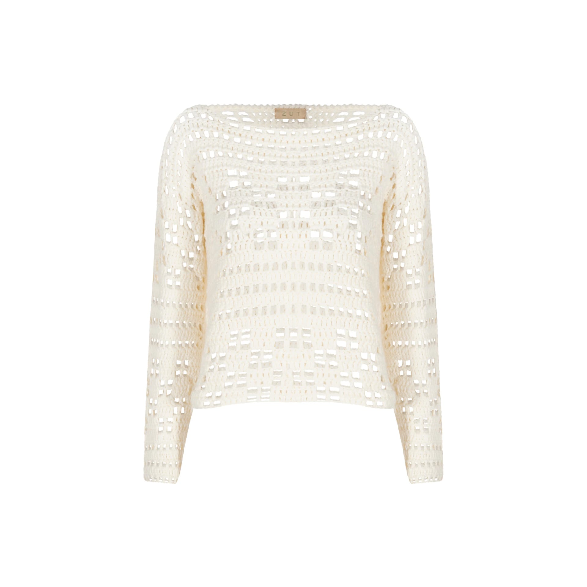 MARGARA CROCHET MESH SWEATER - imagen 1