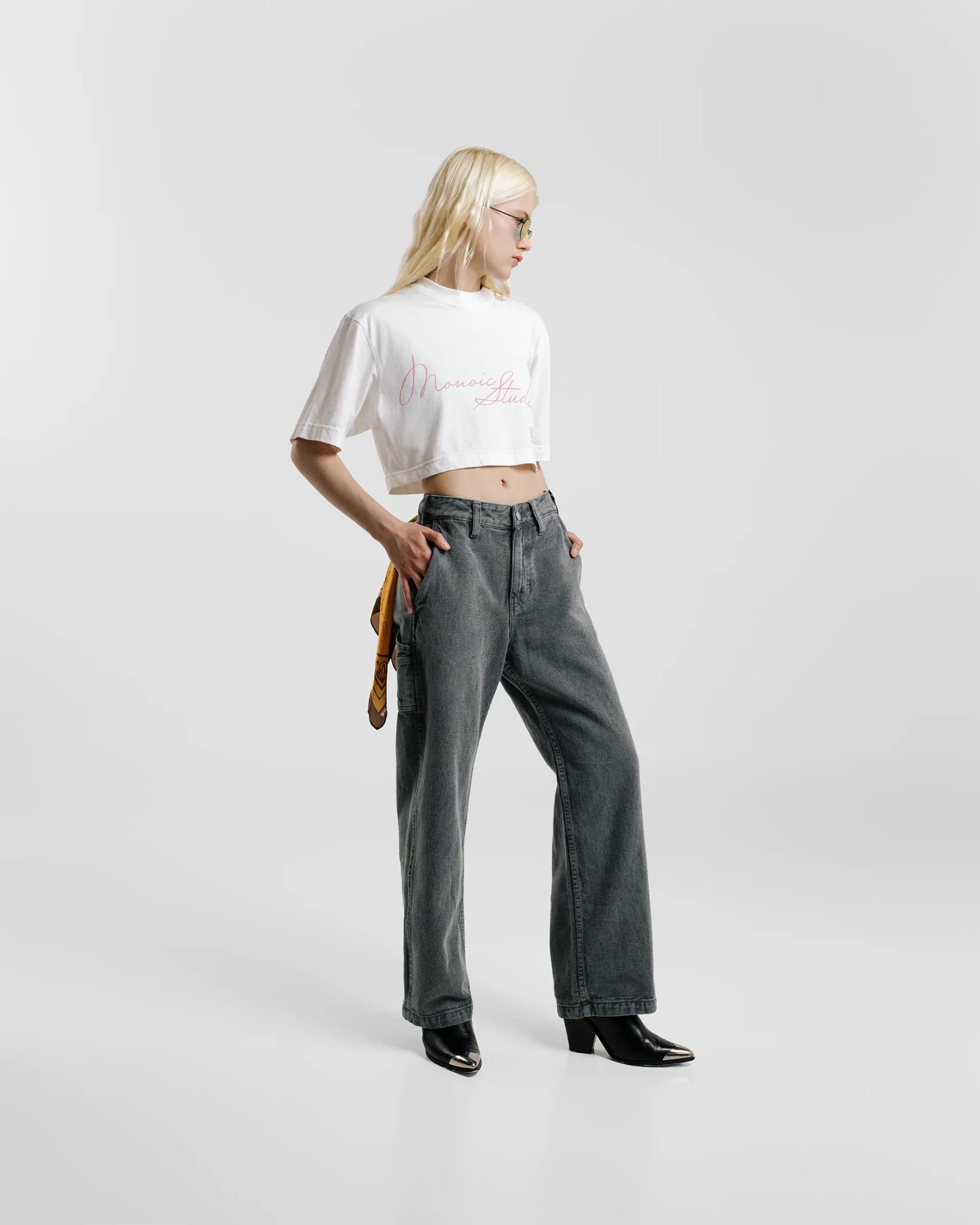 Camiseta Cropped Monoic - Blanco - imagen 2