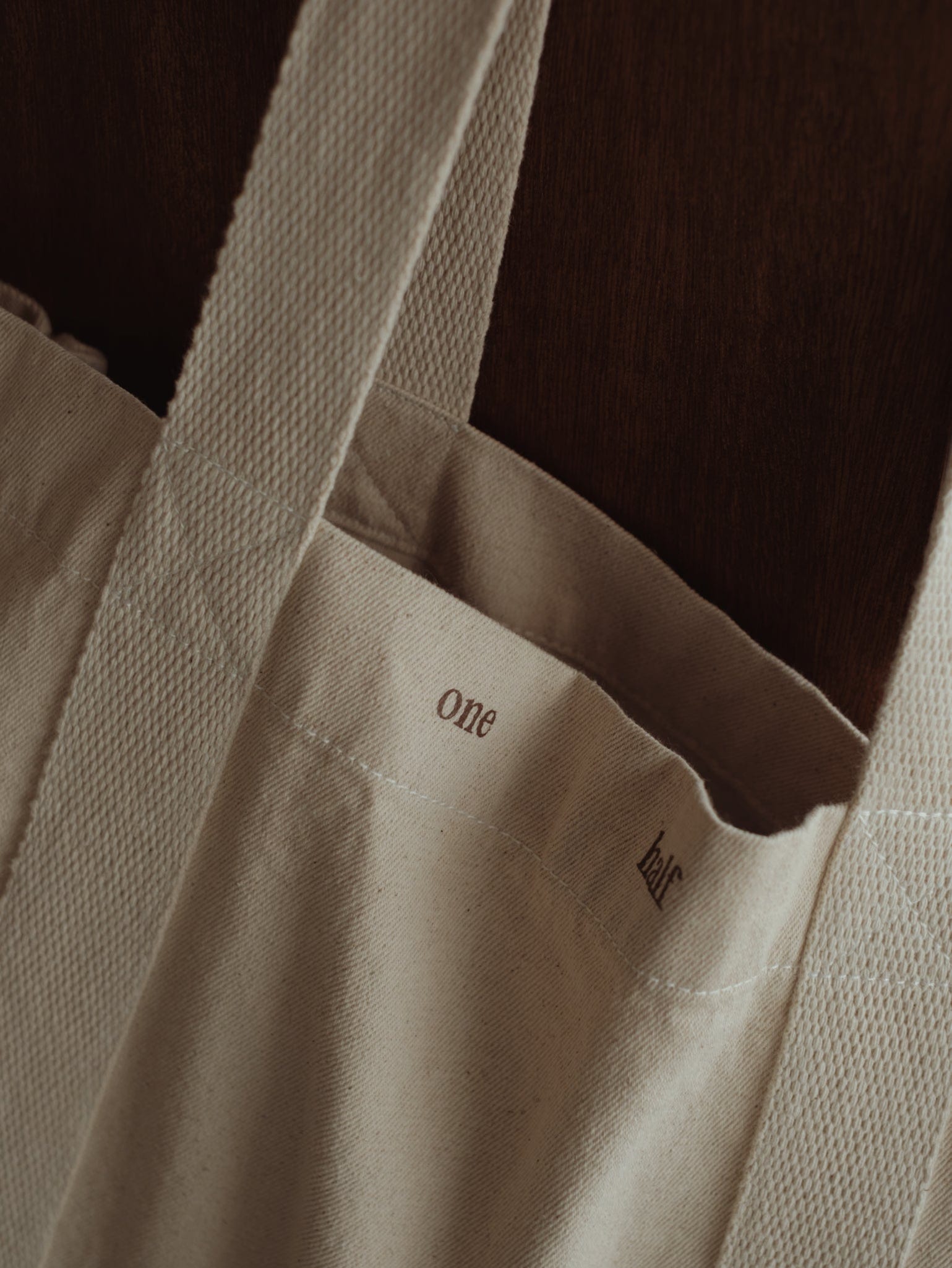 CONTRAST DENIM TOTE BAG - NATURAL - imagen 5