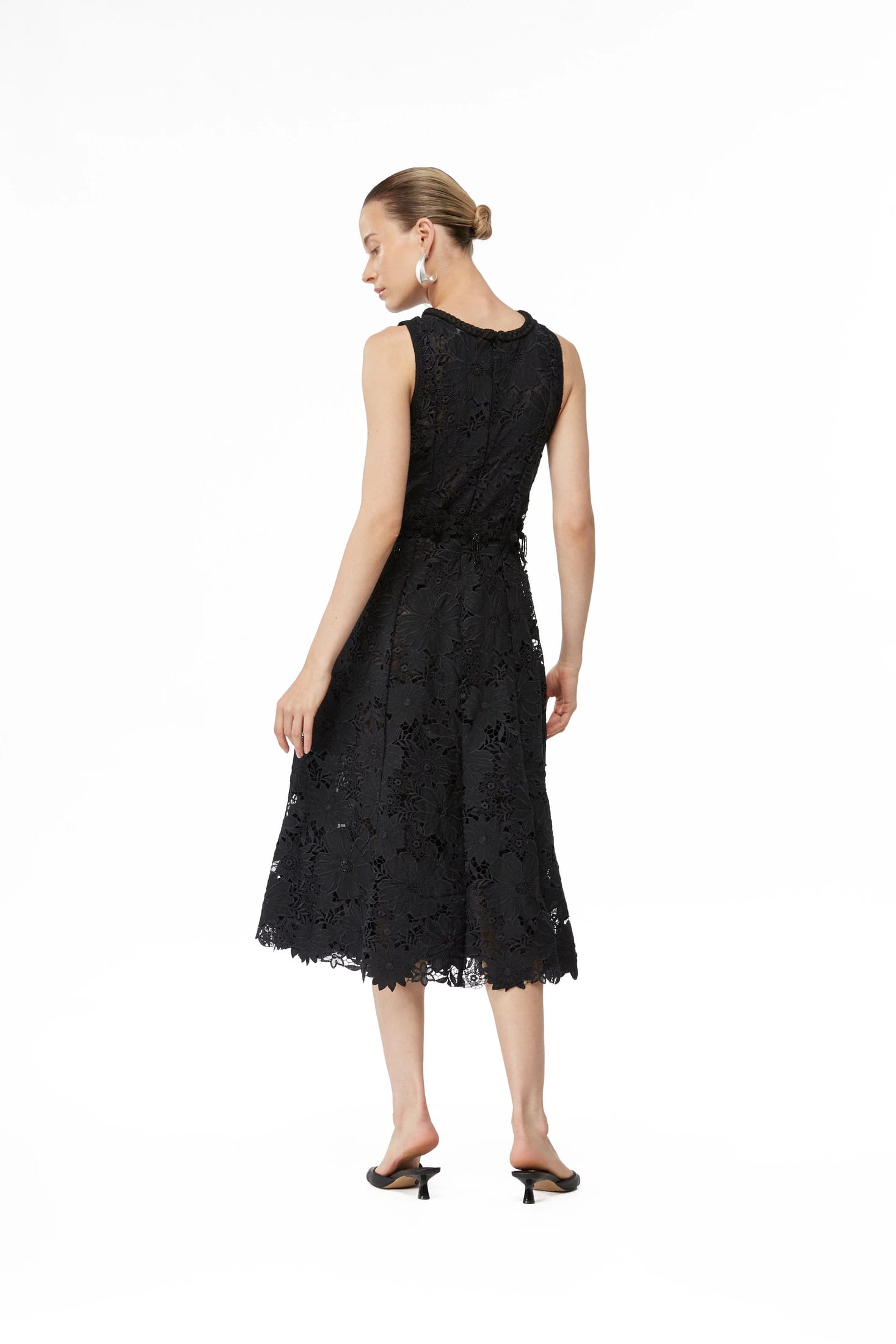 FARAH MIDI DRESS BLACK - imagen 3