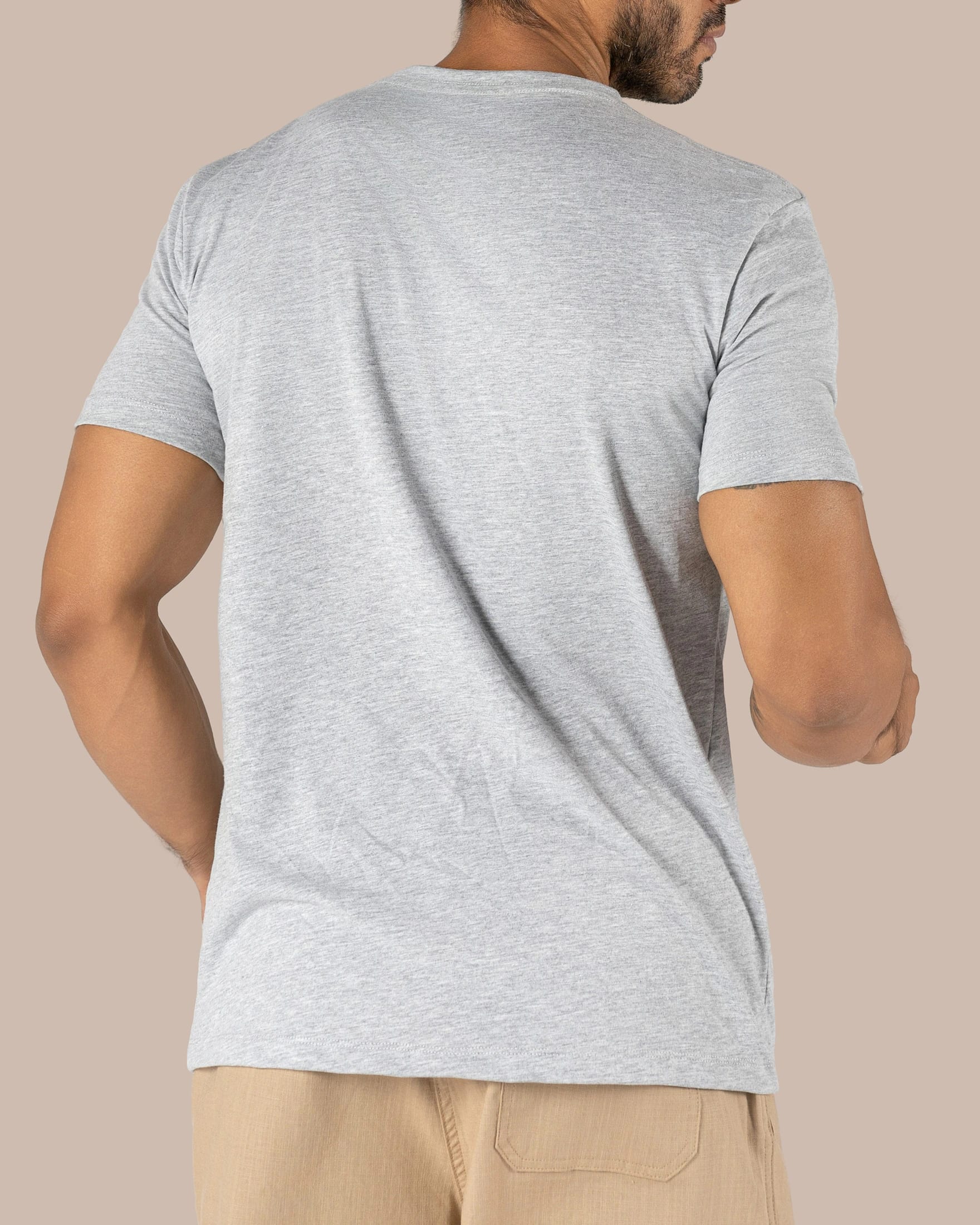 🎁GRATIS por la compra de 4 bóxer. Camiseta Cuello Redondo Algodón Desiderio Gris X2 - imagen 3