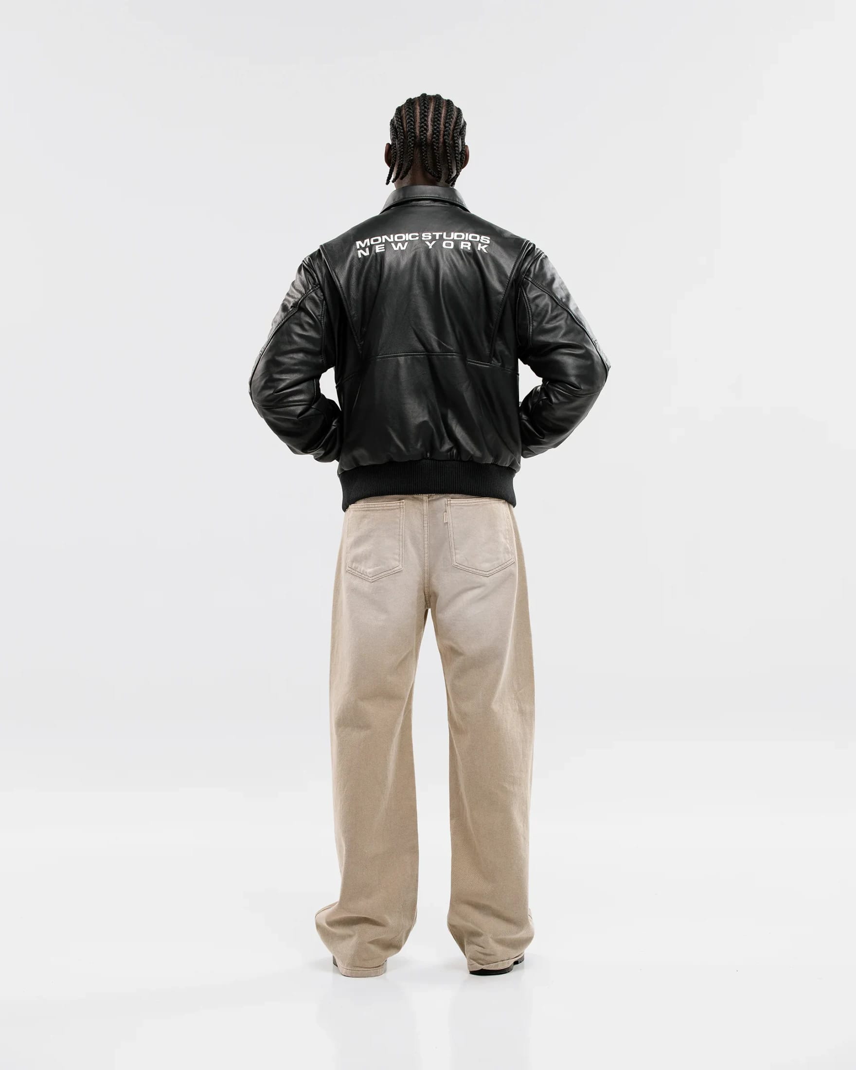 Edición Limitada | Chaqueta de Cuero Aviador - Negro - imagen 11