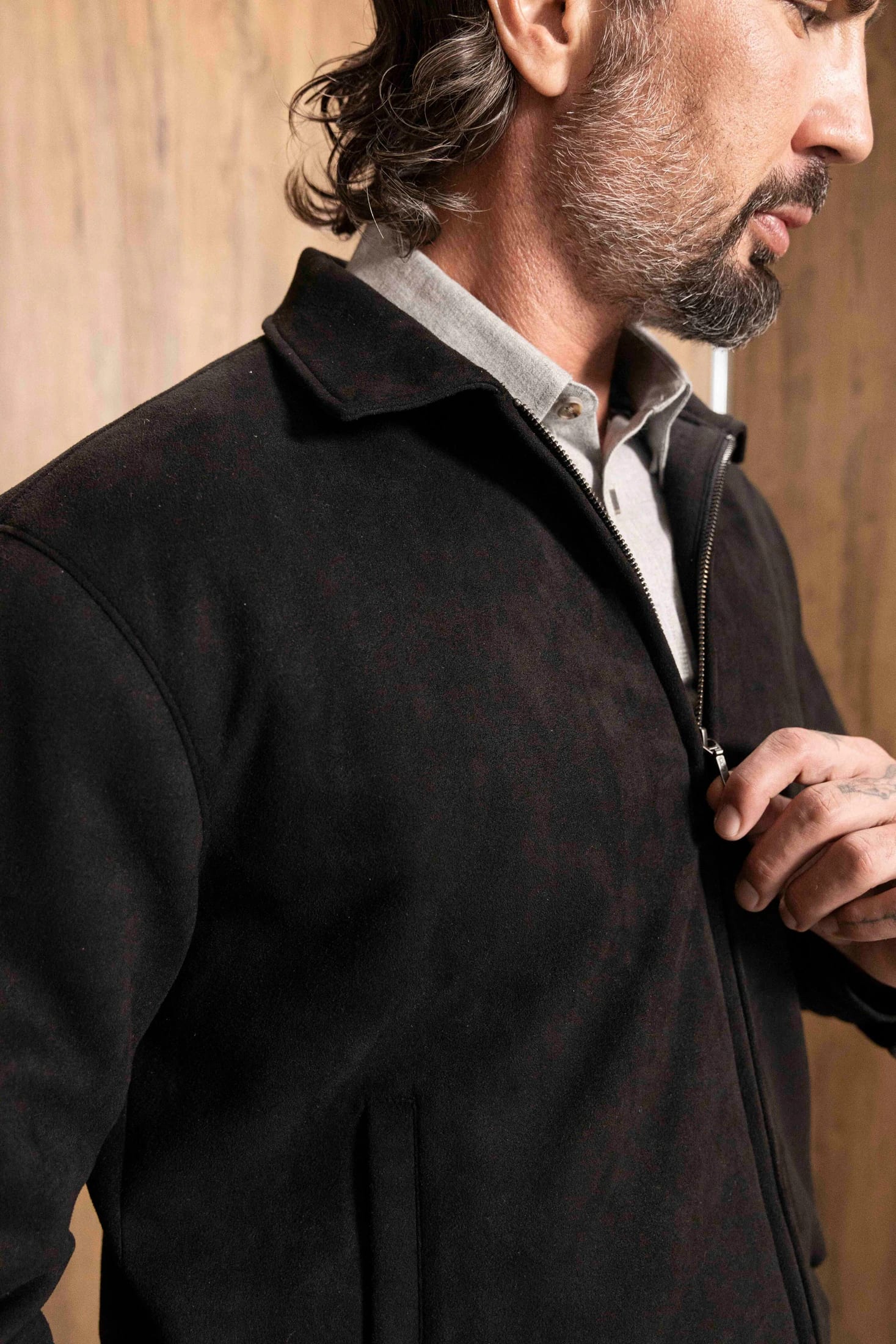 Chaqueta Bomber Negra - imagen 7