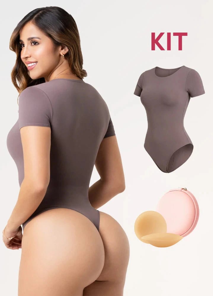 Kit Salome TD01L5: Body Manga Corta + Cubre Pezones Invisibles - imagen 5