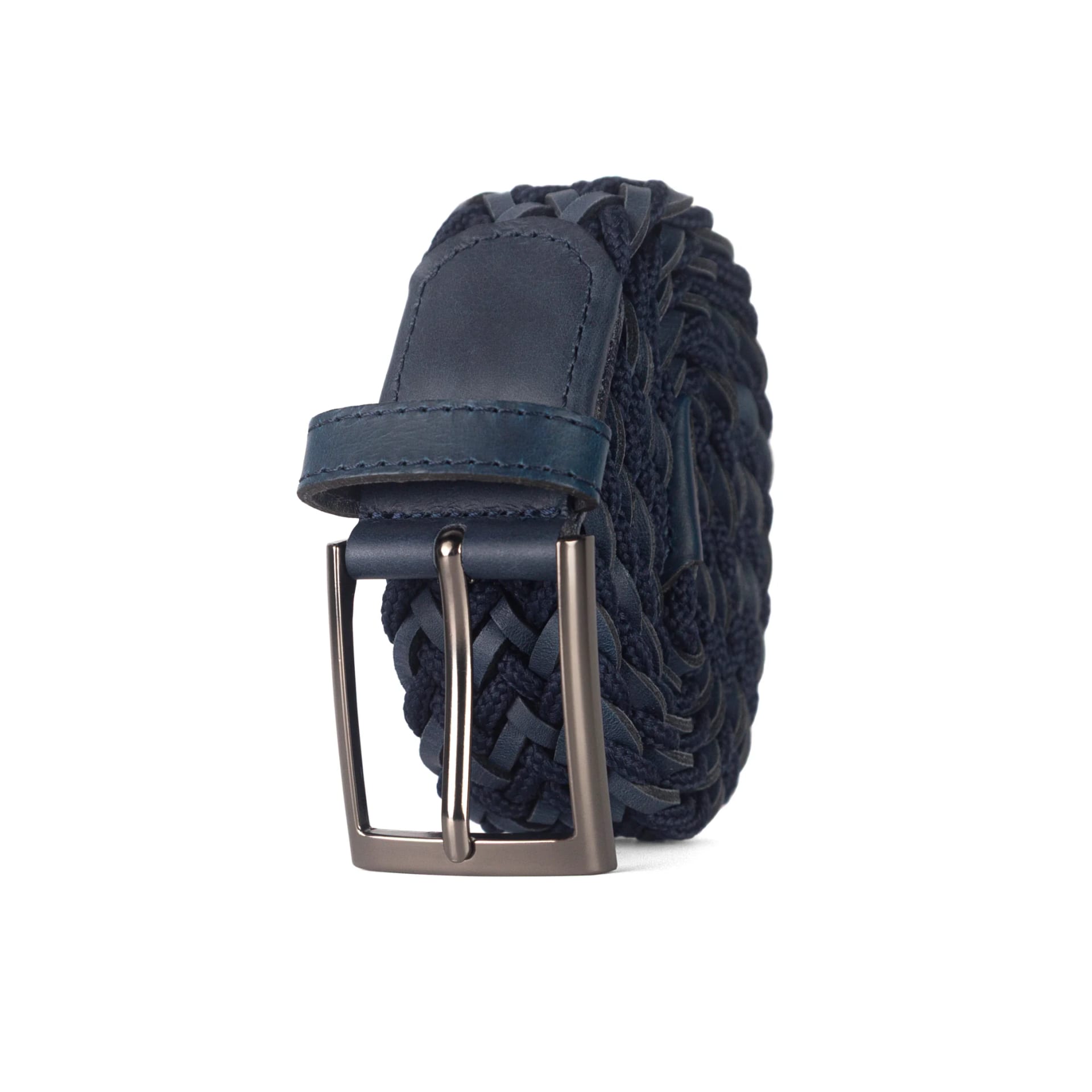 CINTURÓN LEATHER FUSION Azul/negro - imagen 7