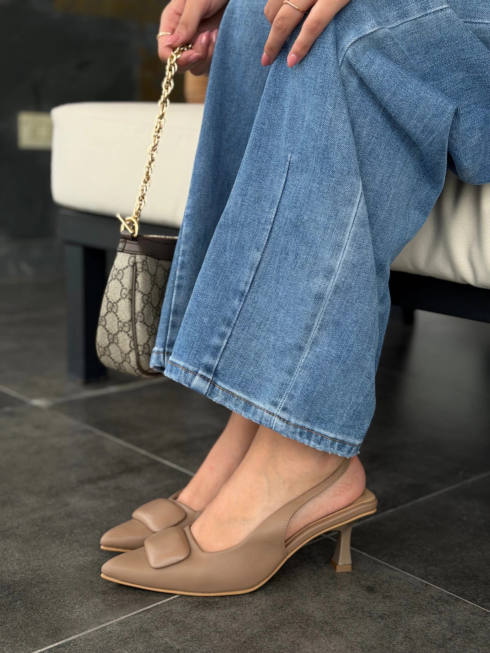STILETTOS LUDOVICA TAUPE - imagen 1