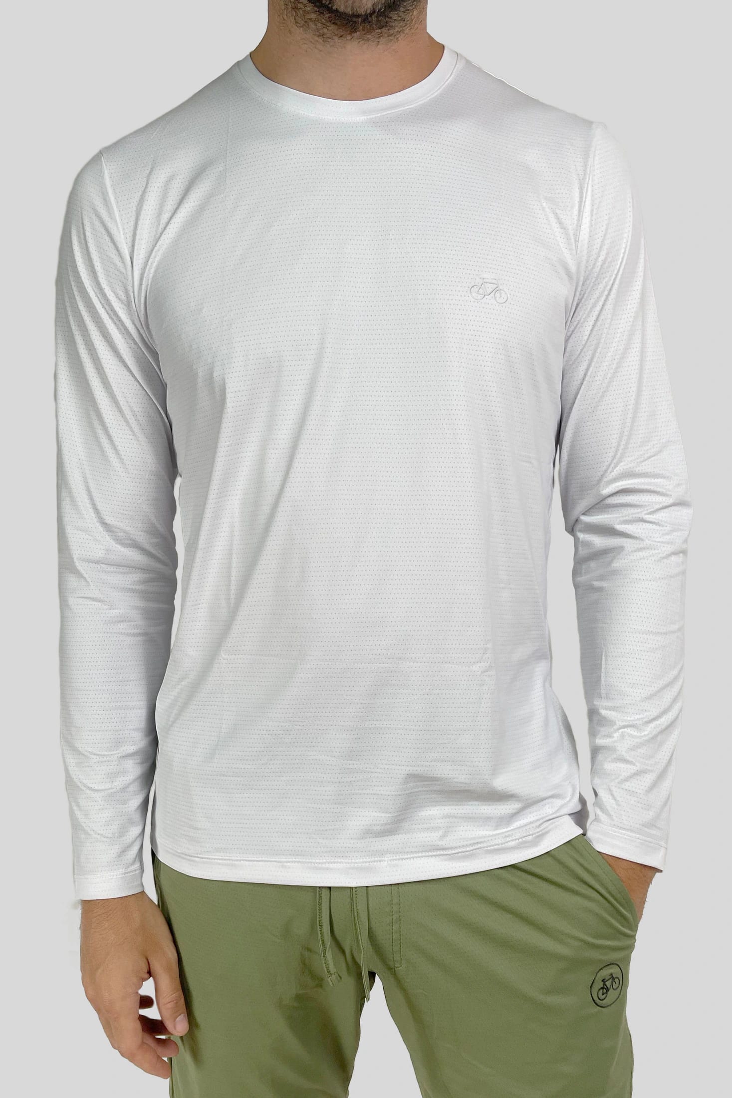 CAMISETA MANGA LARGA SPORT BLANCA - imagen 1