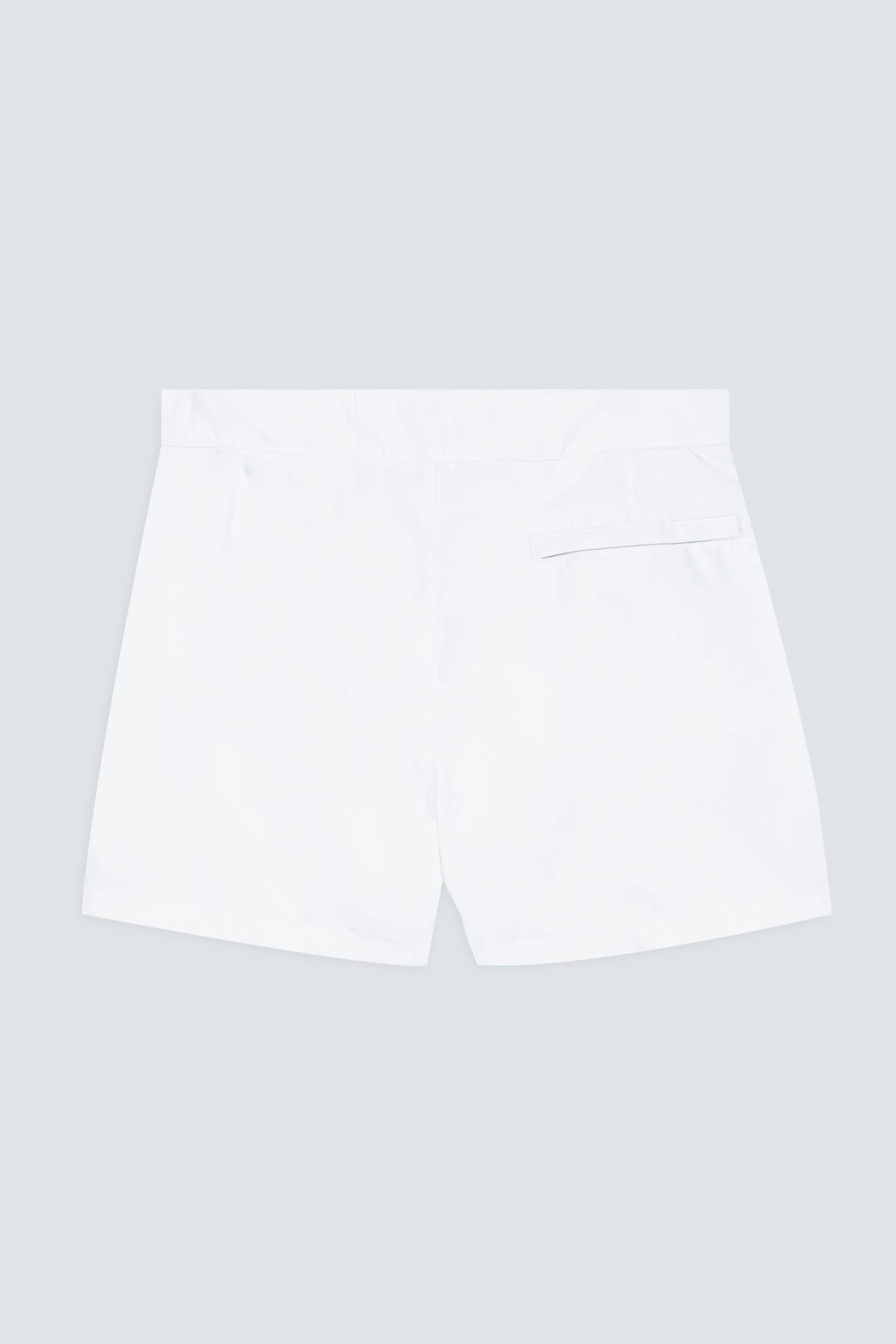 Men's swim trunk white plain waistband - imagen 2