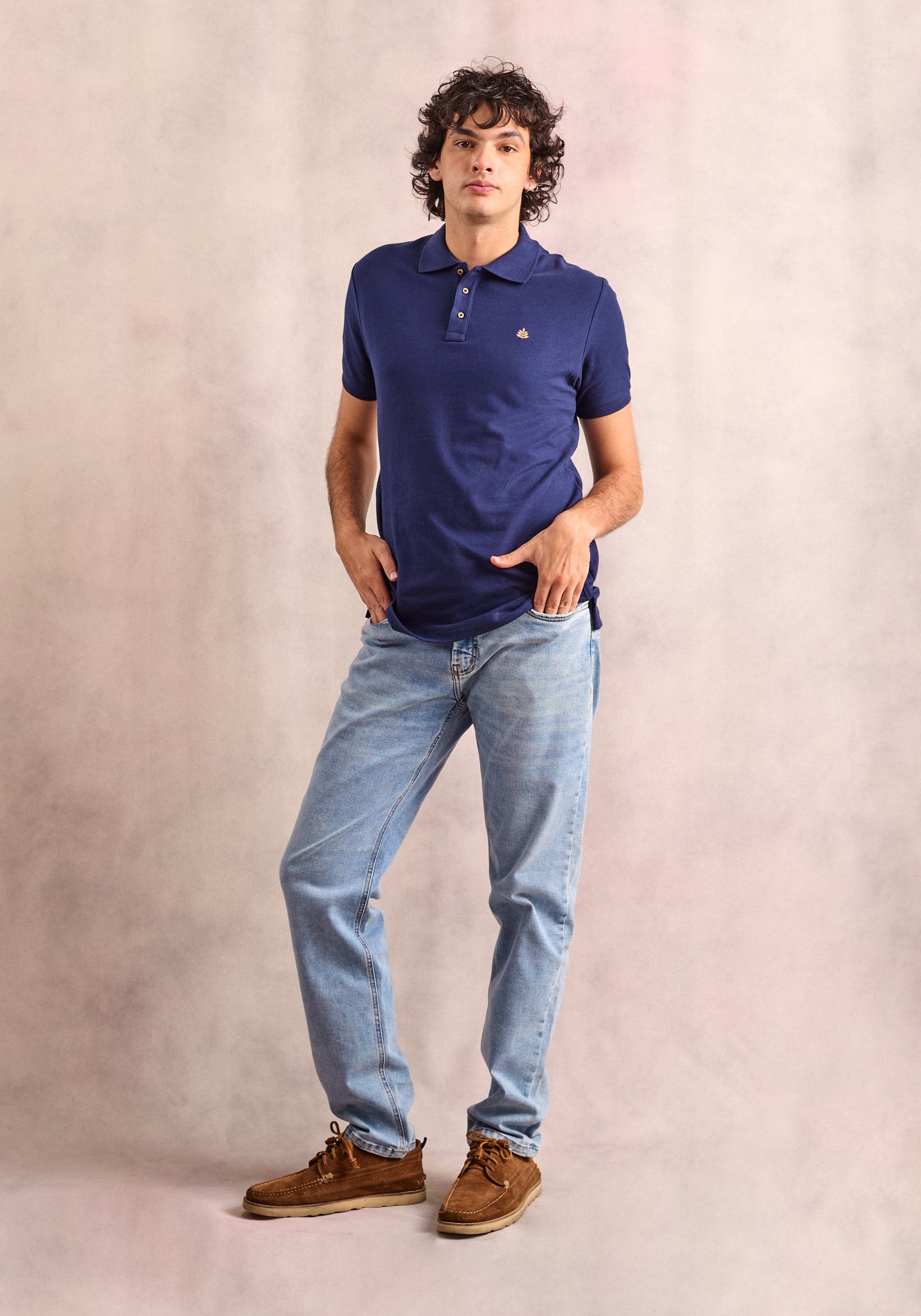 Camiseta Tipo Polo Azul Osc. L-Nar - imagen 2
