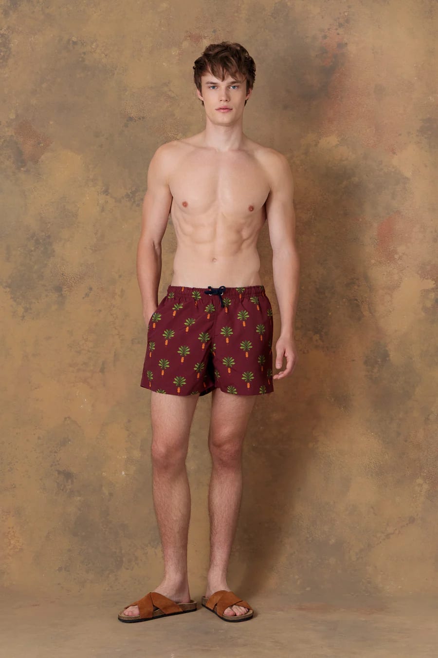 Men's swim trunk orfeo granate - imagen 2
