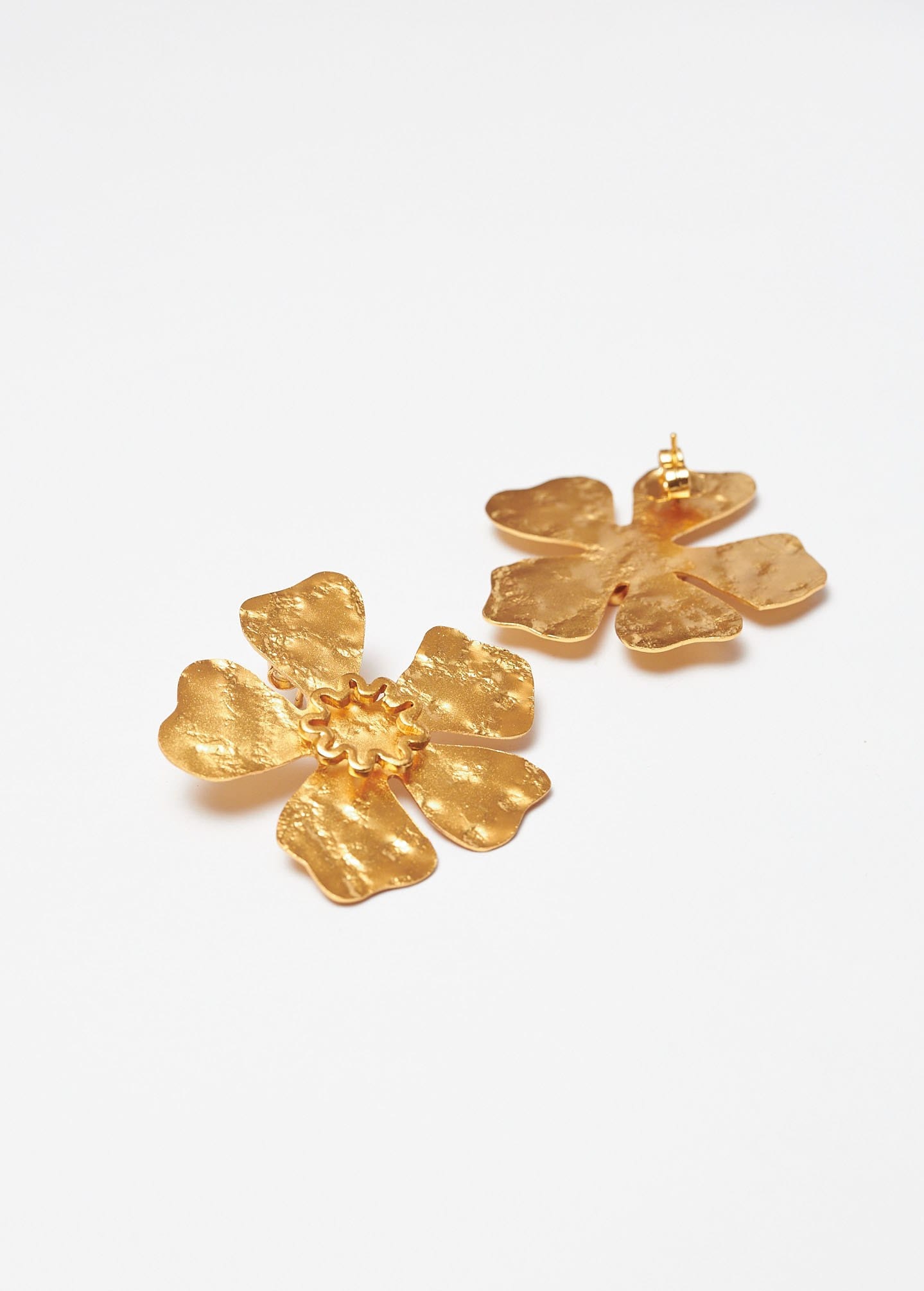 Aretes Aurora Maxi x Lyenzo Dorados - imagen 3