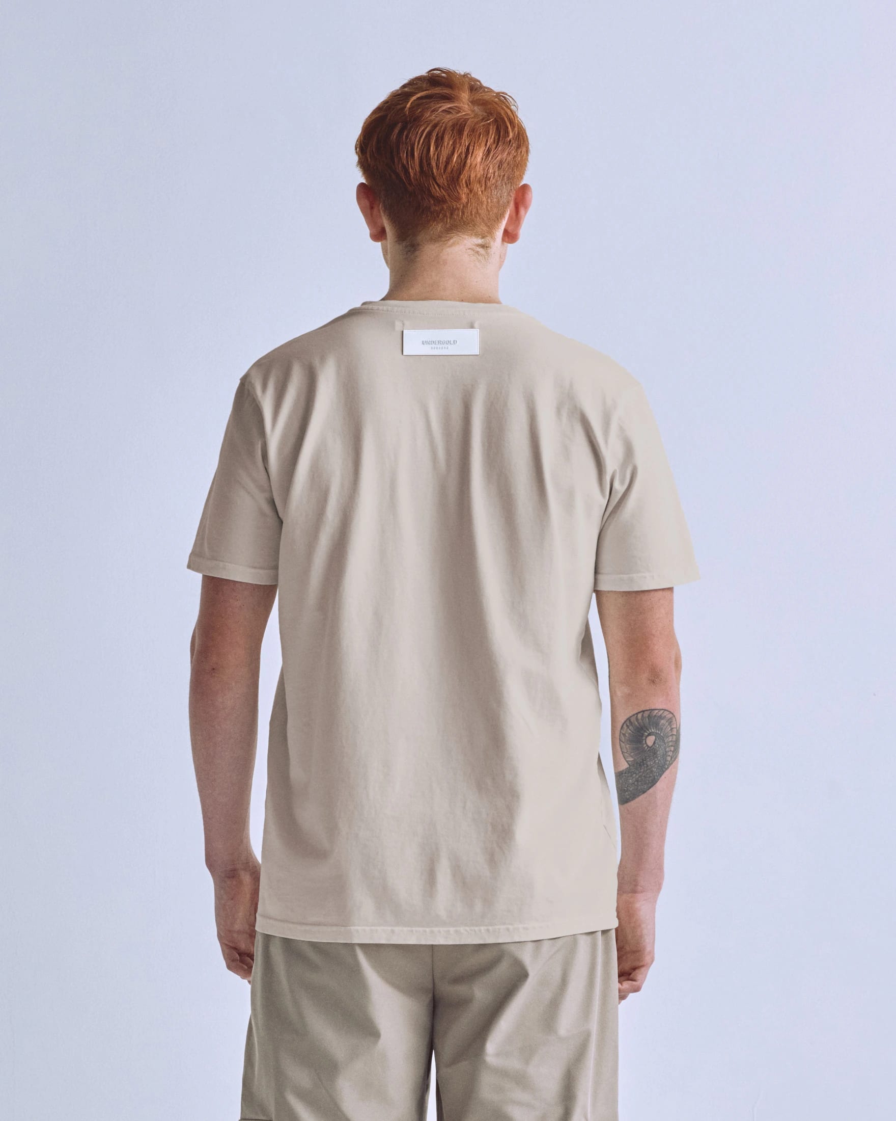 Basics Tiny Logo Regular Fit T-shirt Cream - imagen 7