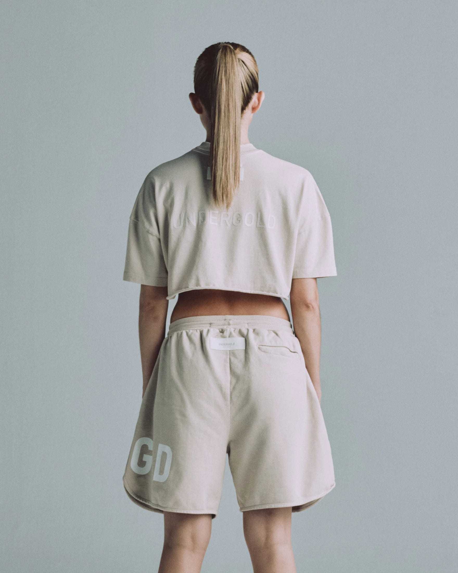 Line Logo Crop Top Cream - imagen 5