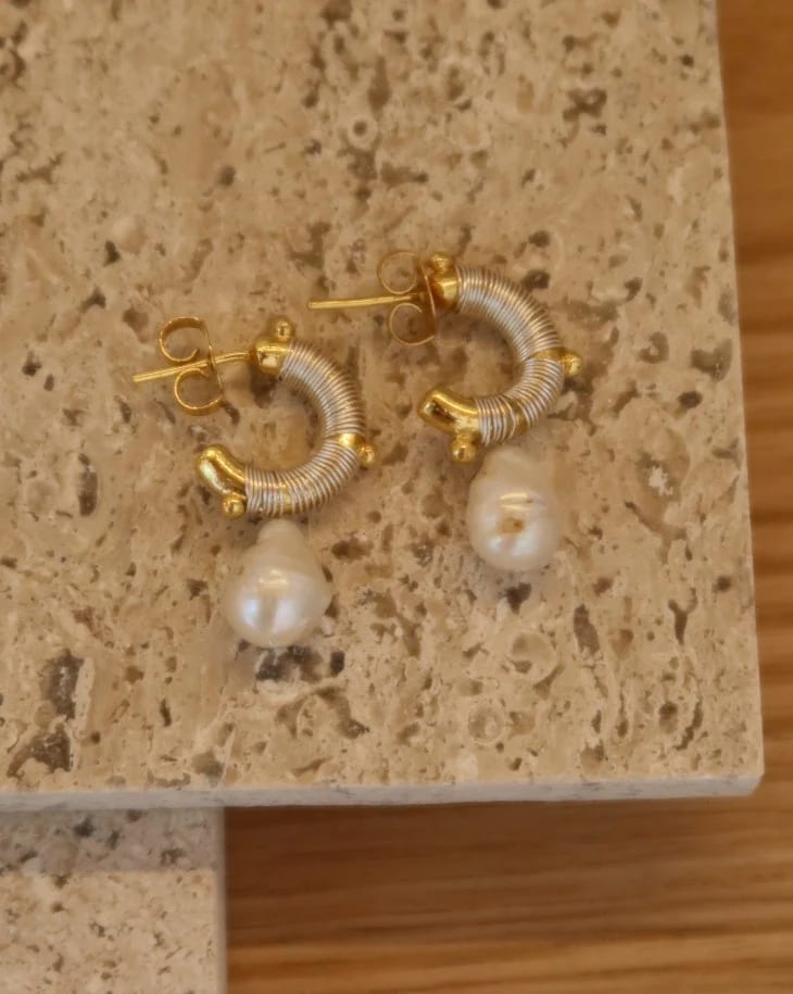 Faro Pearl Mini Hoops - imagen 5