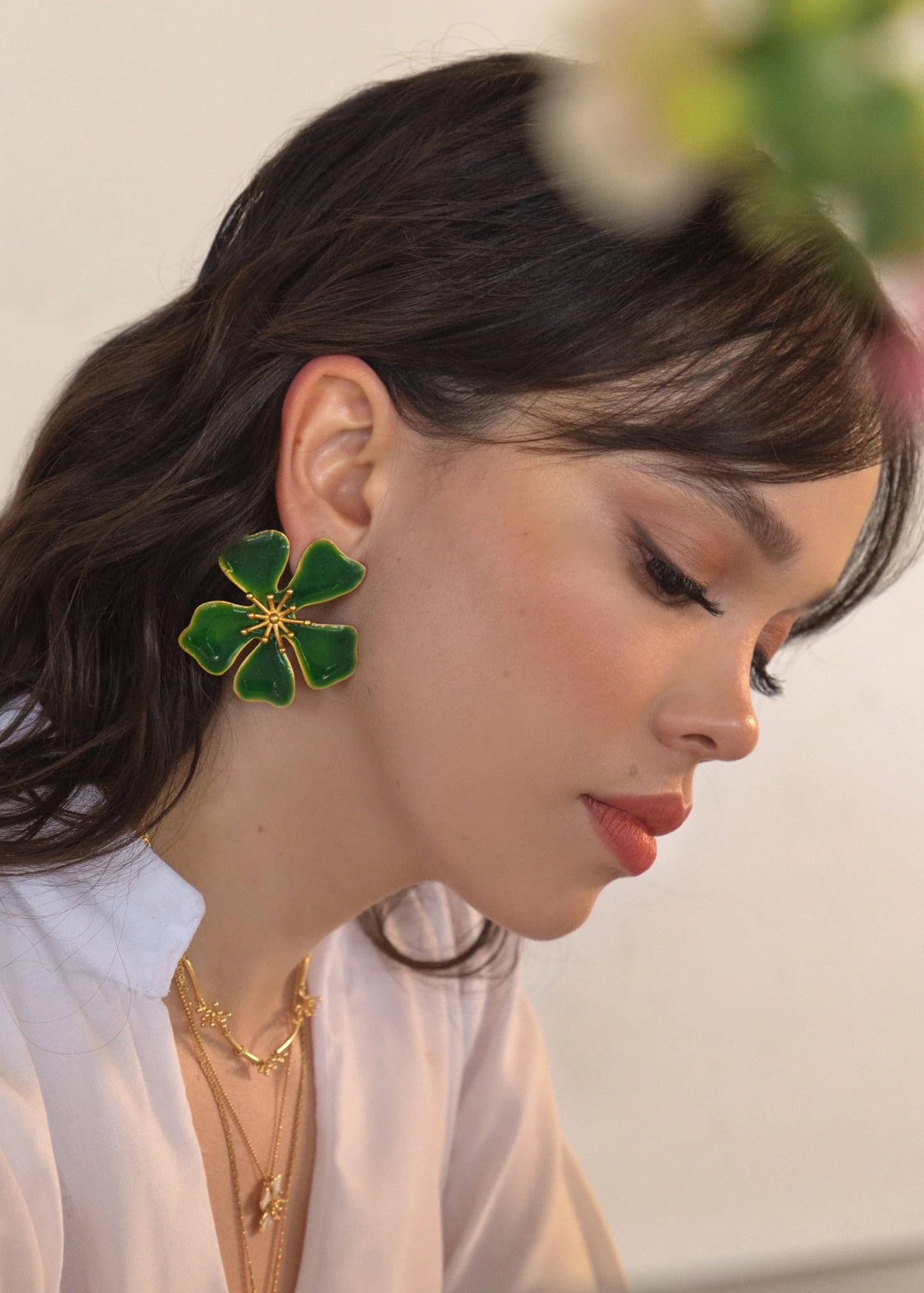 Aretes Aurora maxi Verde - imagen 5