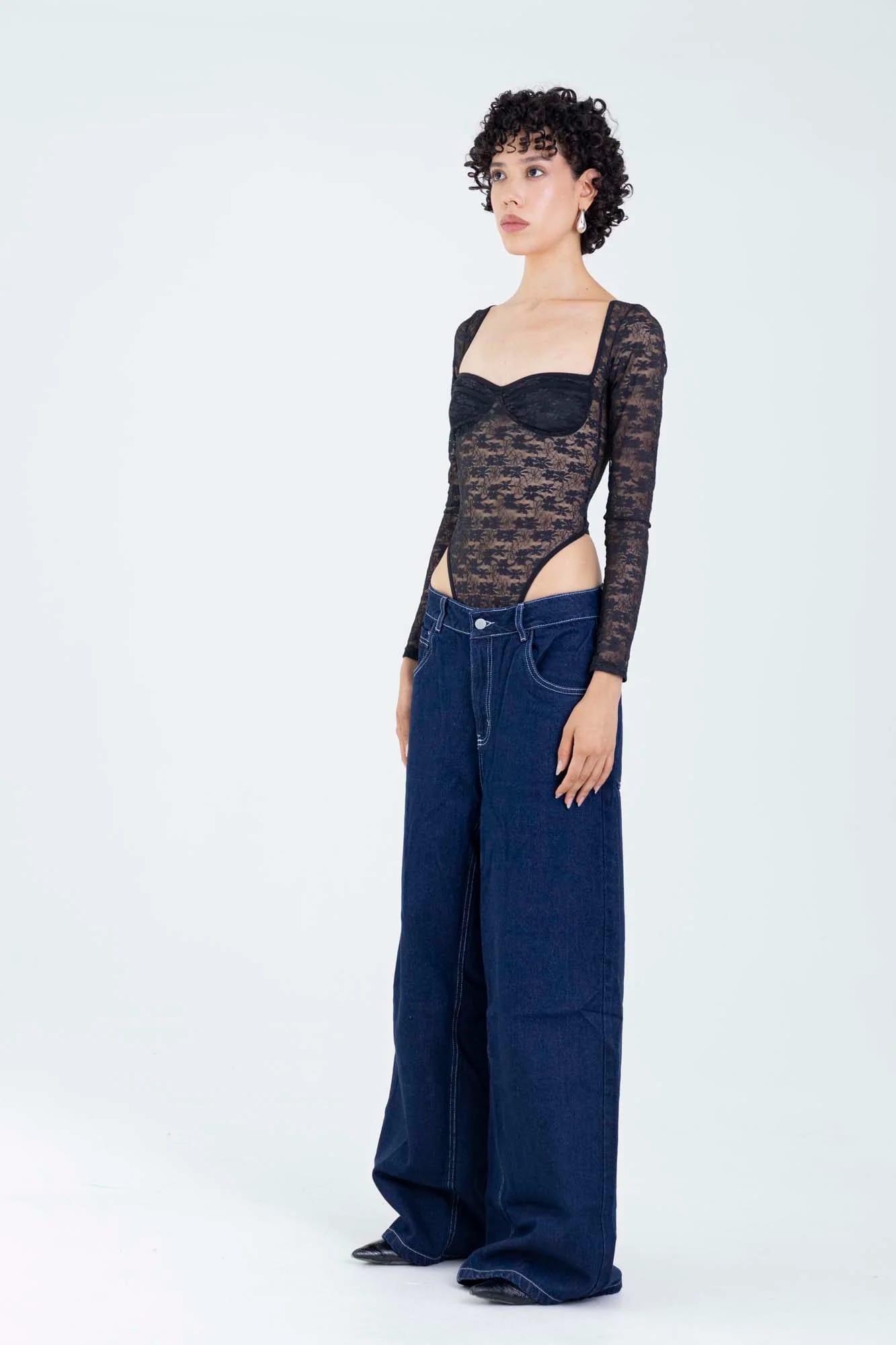 LACE BLACK BODYSUIT - imagen 16