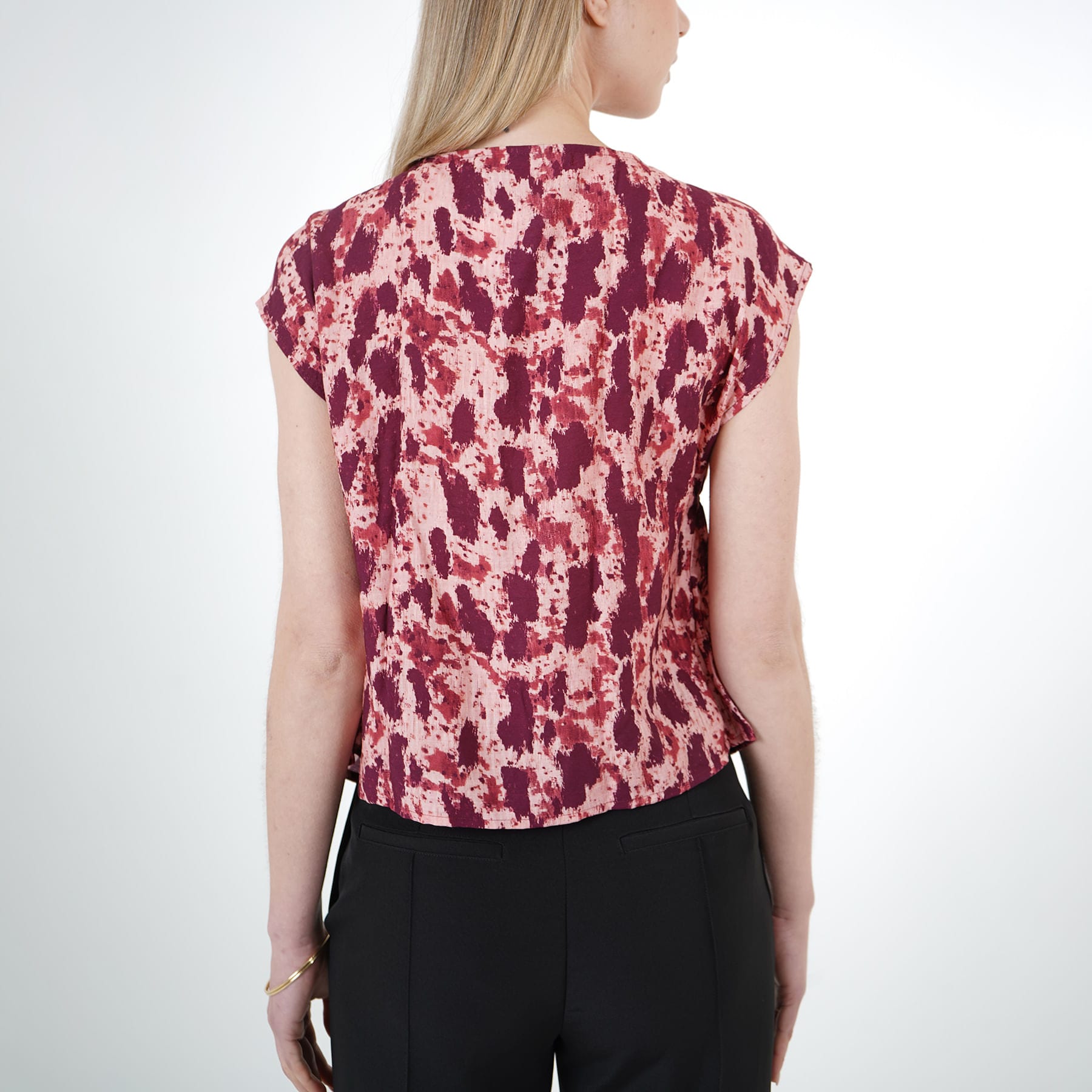 Blusa Cuello V Manga Sisa - imagen 4