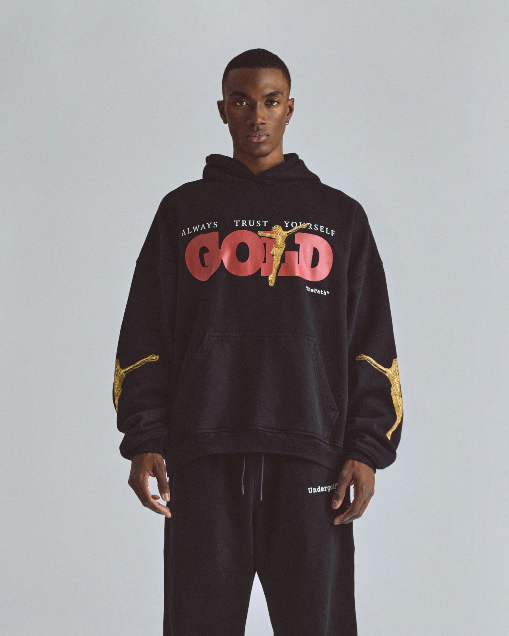 The Path Golden Christ Hoodie Black - imagen 2