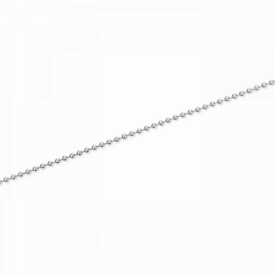 BEAD CHAIN | CADENA ITALIANA DE BALINES EN PLATA 925 - imagen 4