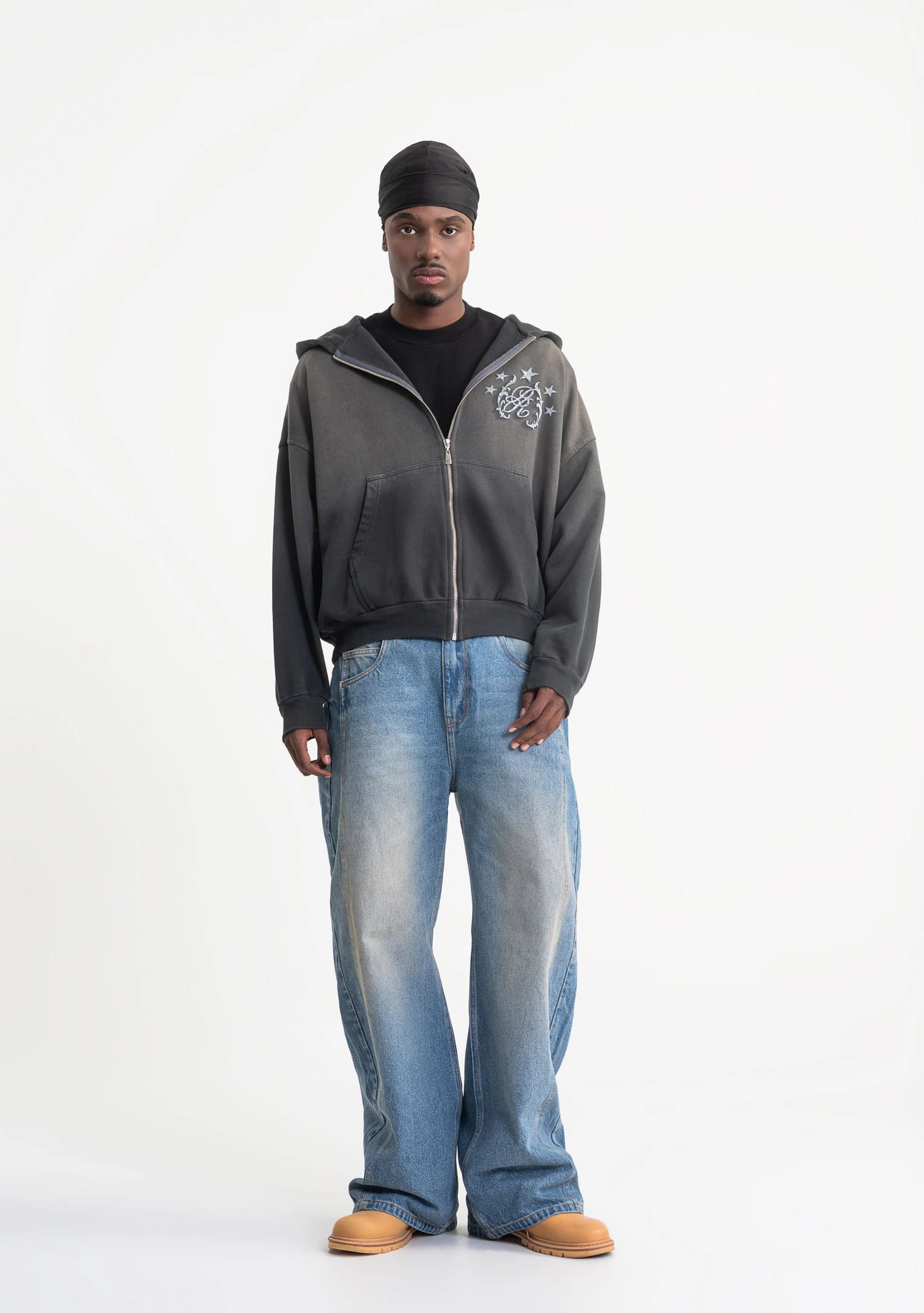 Rustic zipper hoodie - imagen 4