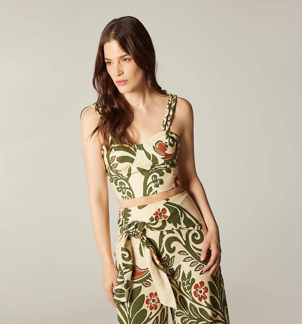 Blusa tiras trenzadas - imagen 2