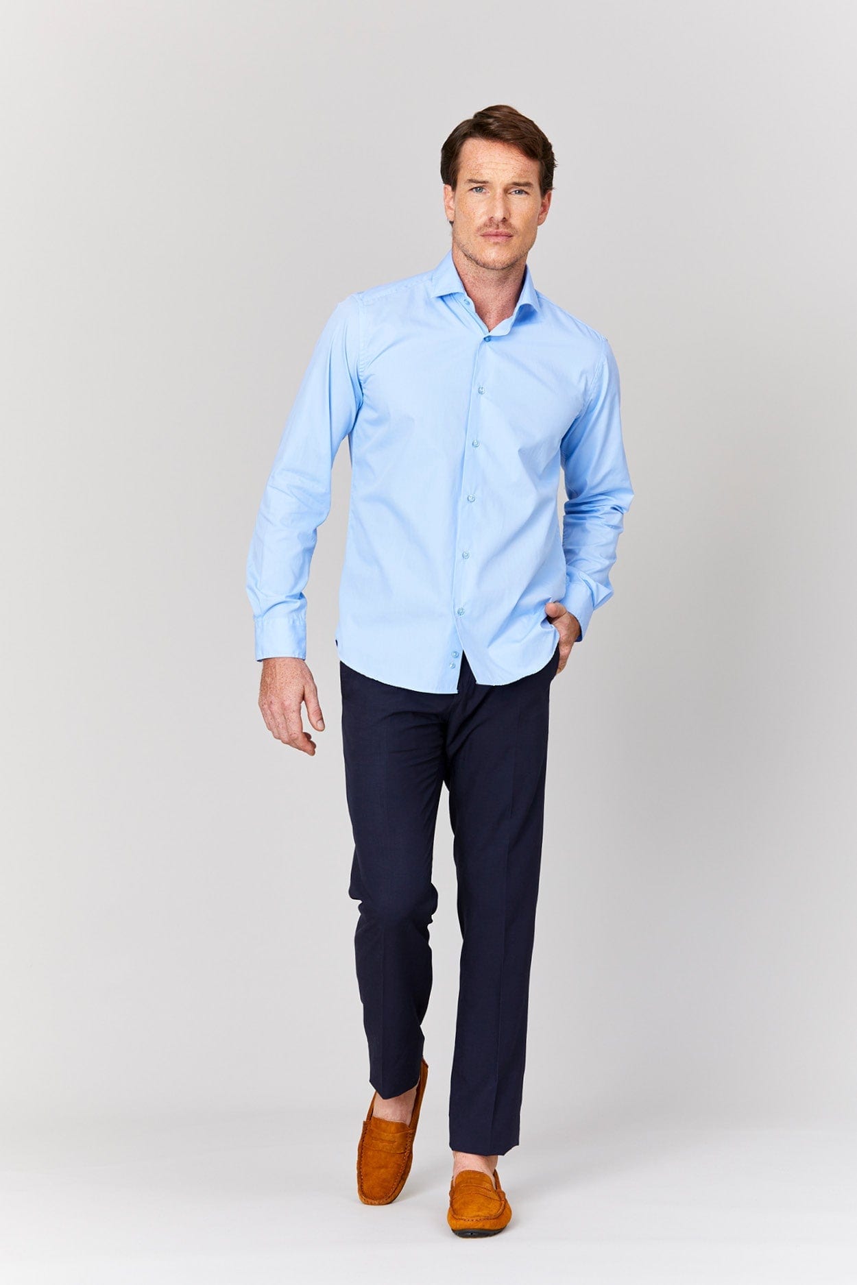 Men's cotton shirt celpolvo muslin - imagen 2