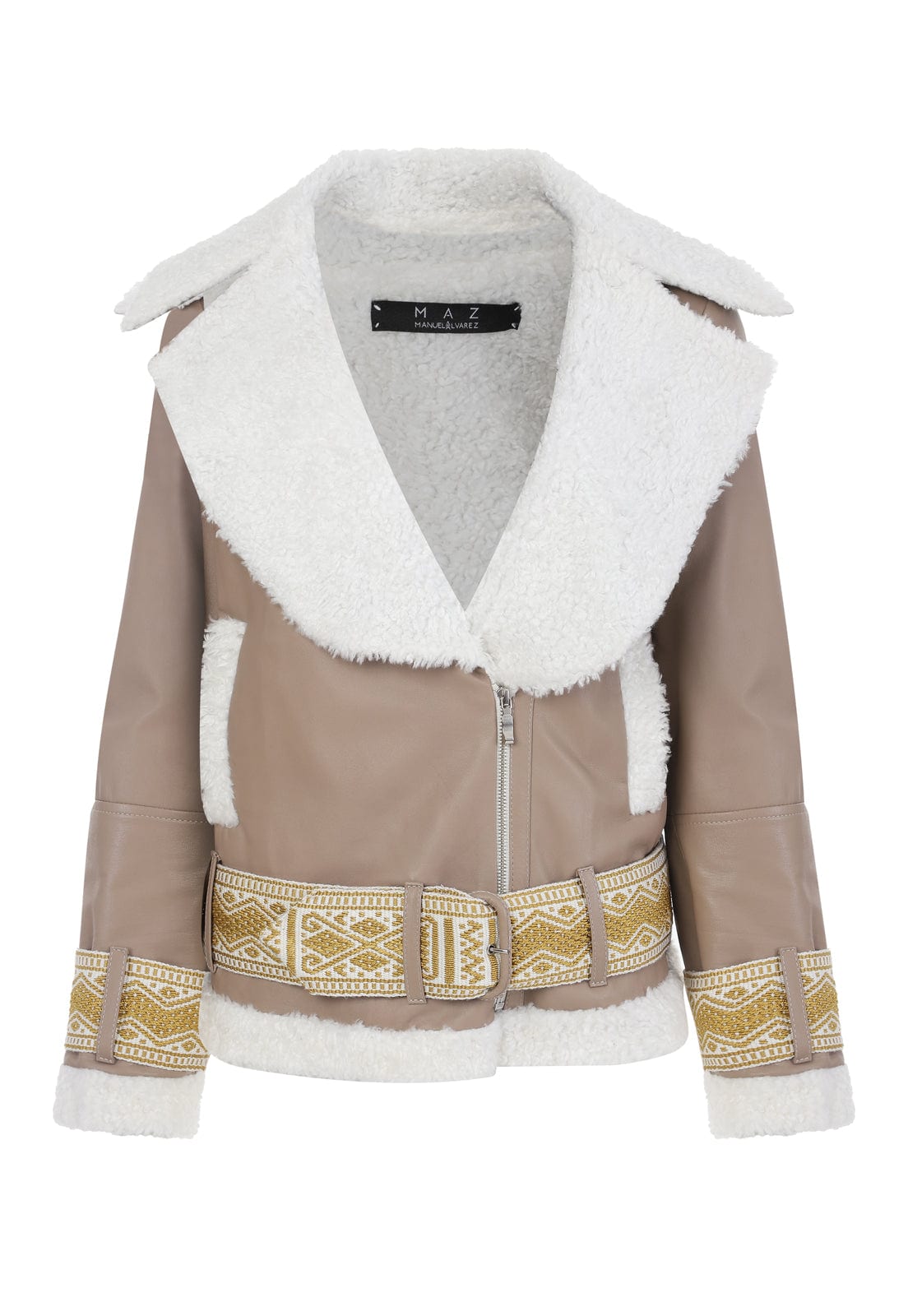 LEATHER CHUMBE JACKET - imagen 1