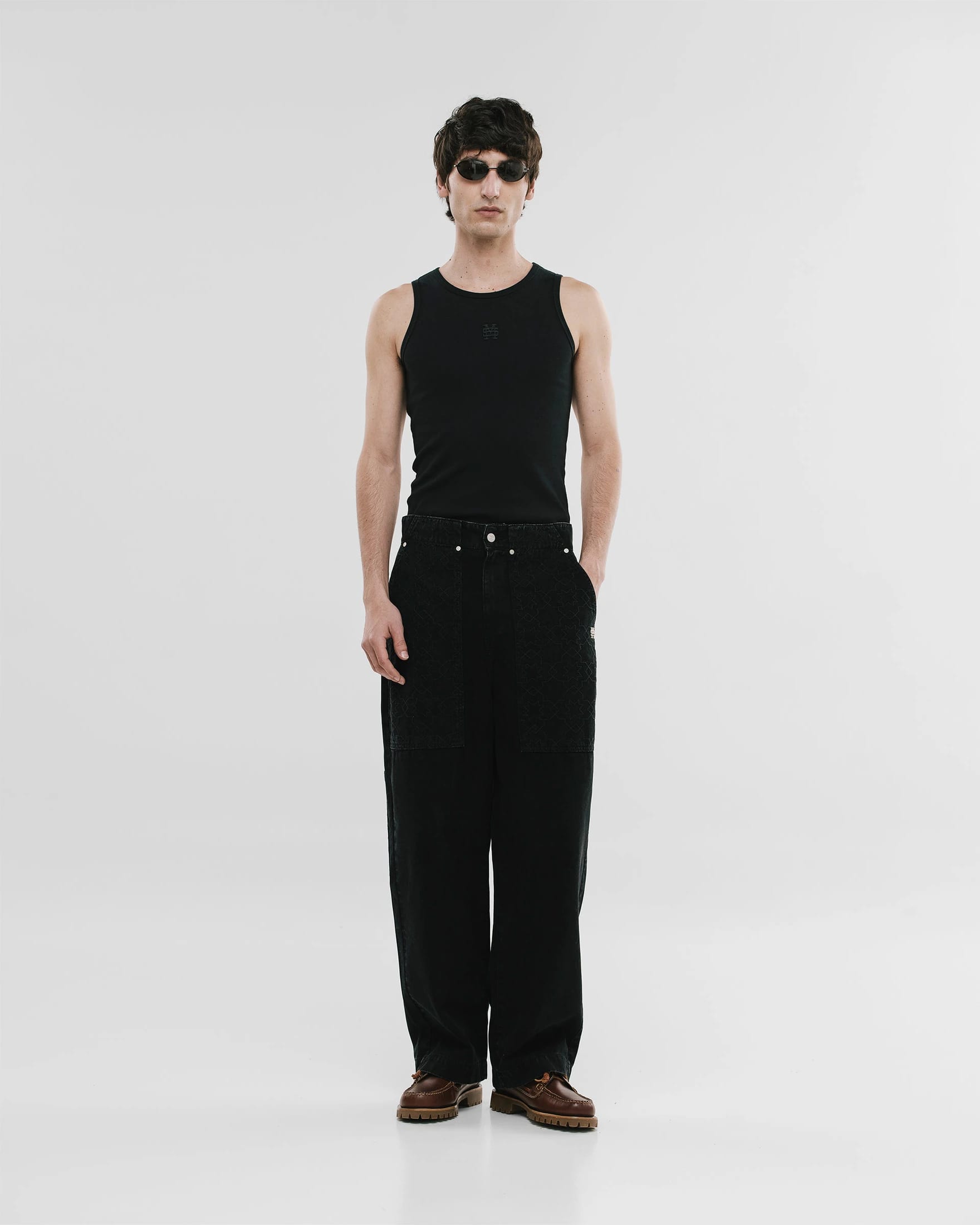 Wide Fit Chore Pants - Negro - imagen 2