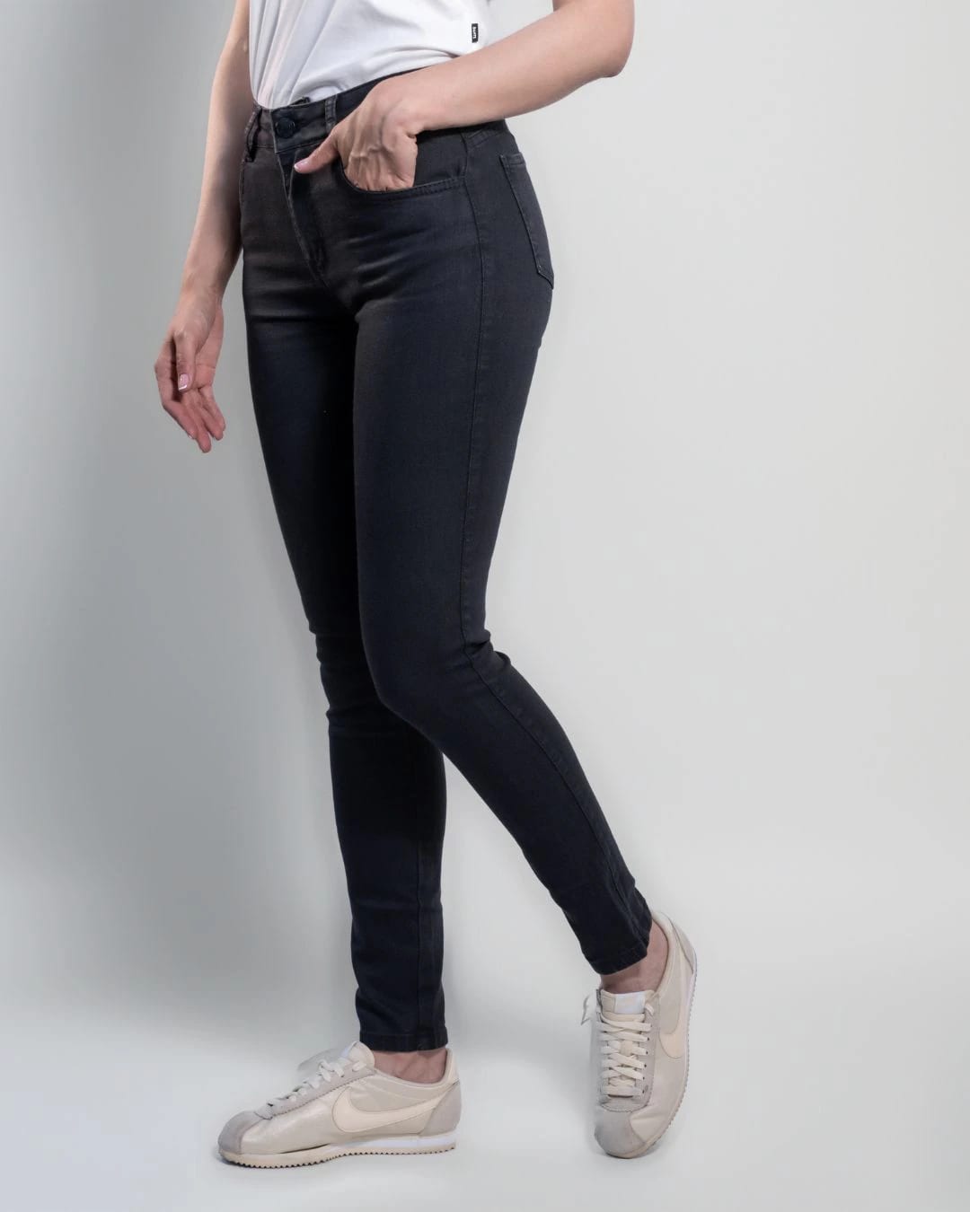 Jean Elastico Skinny Negro - imagen 4