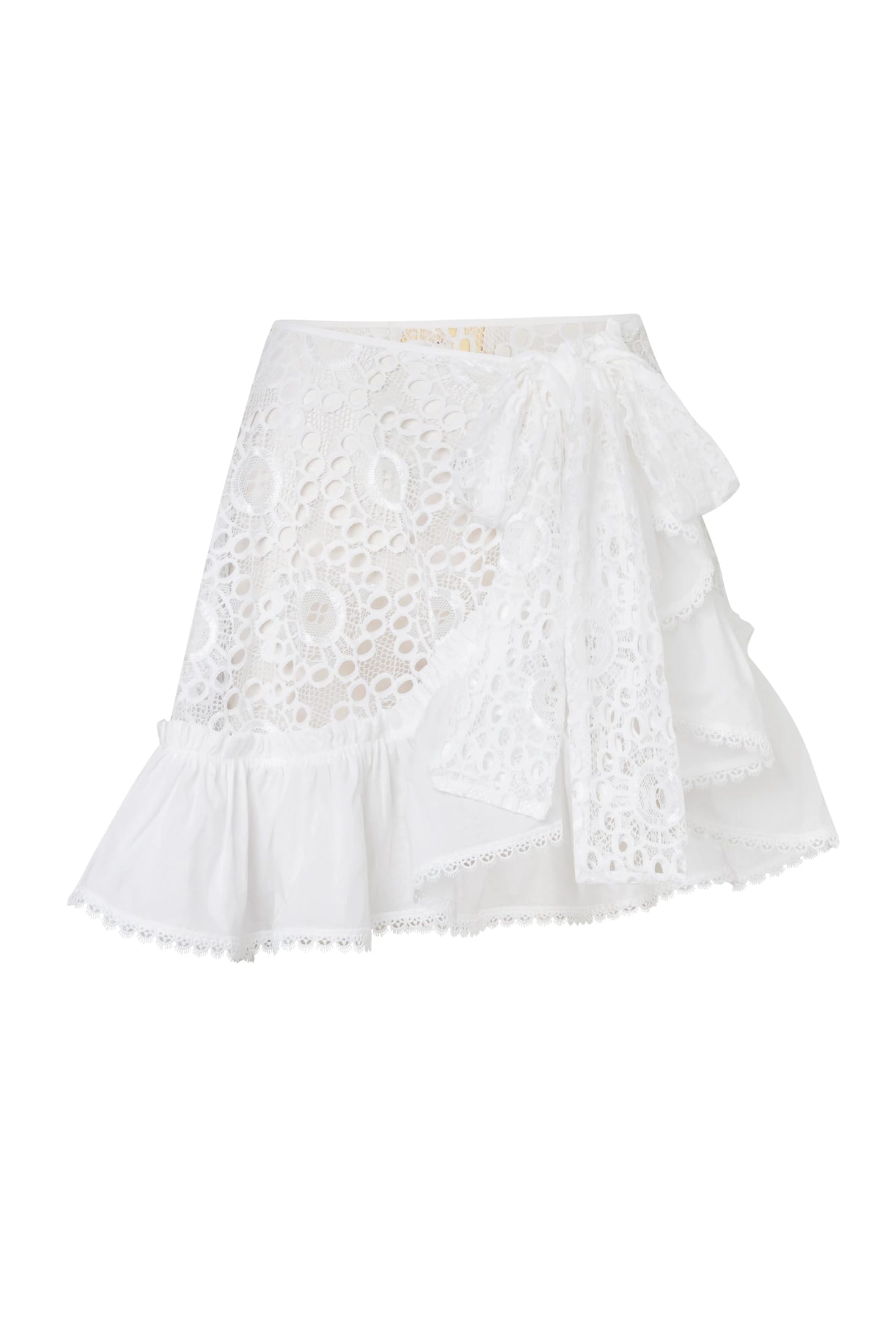 AZURE WRAP SKIRT WHITE - imagen 2