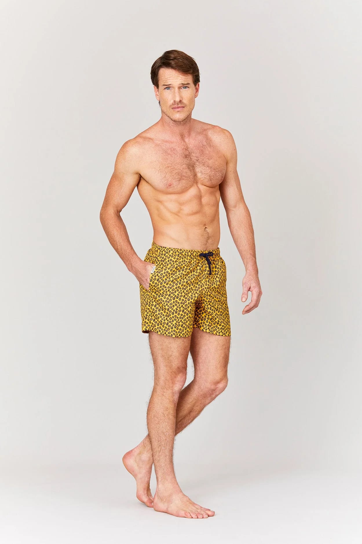 Men's octopus skin swim trunk yellow - imagen 6