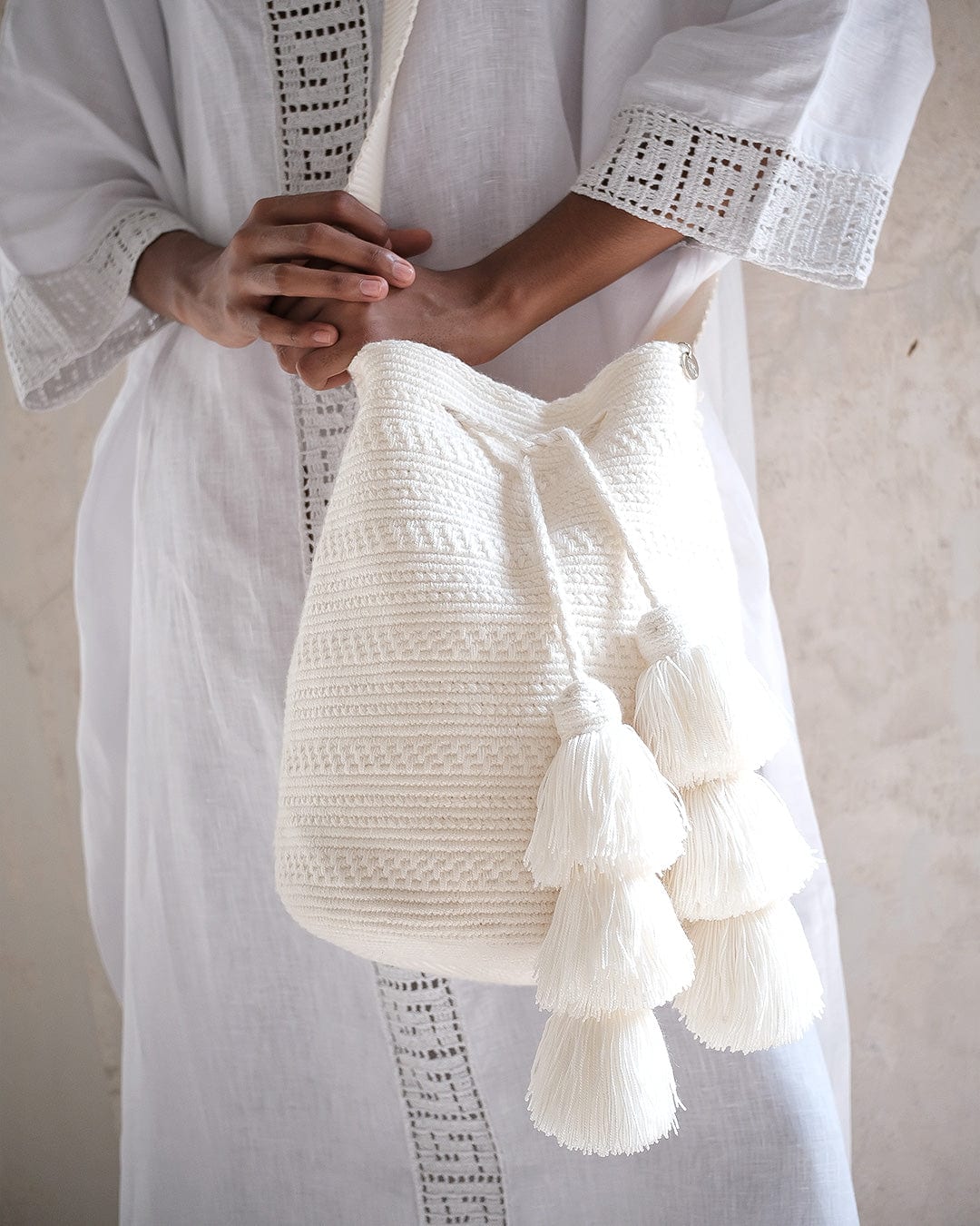 Mochila wayuu Shiiliwaiya Pearl - imagen 4