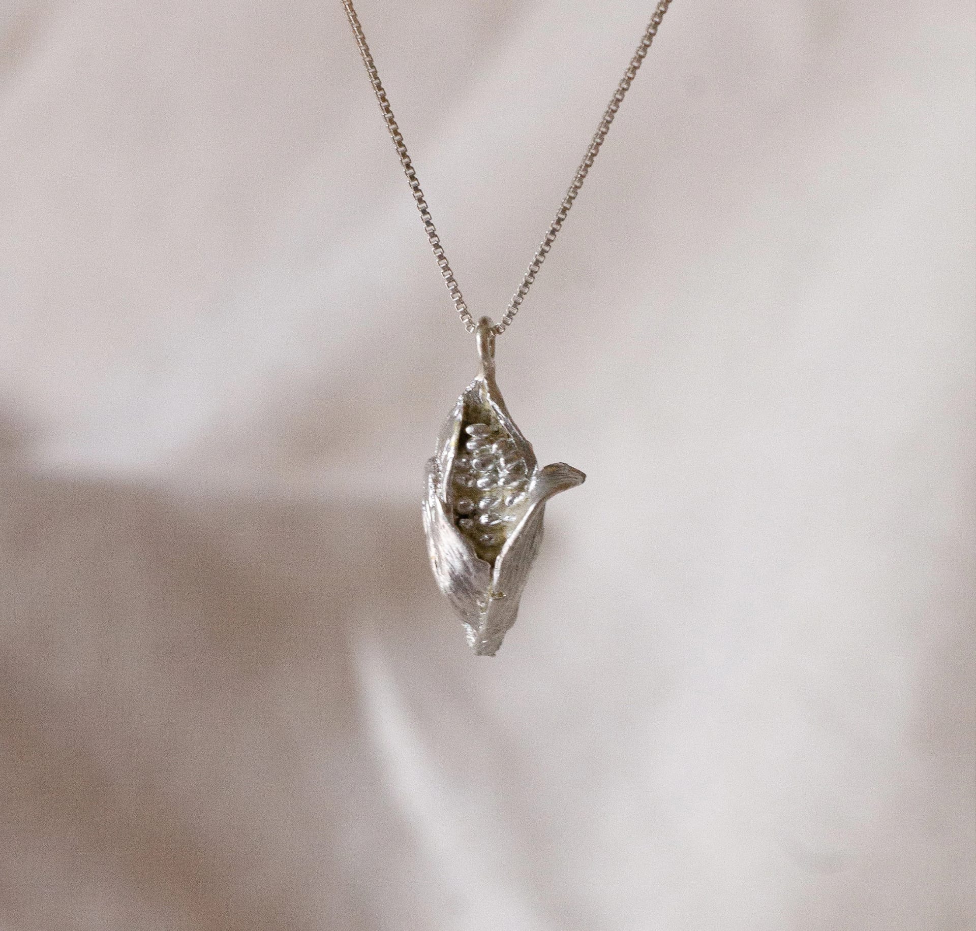 Collar Mini mazorca (Plata ley950) - imagen 1