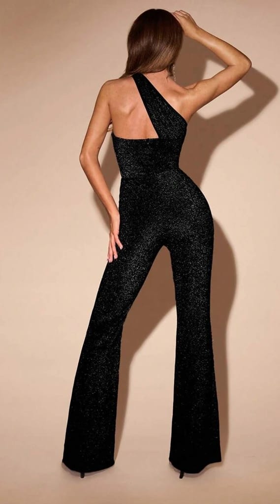 Enterizo Elegante Negro Brillante SH-7197-NEG - imagen 5
