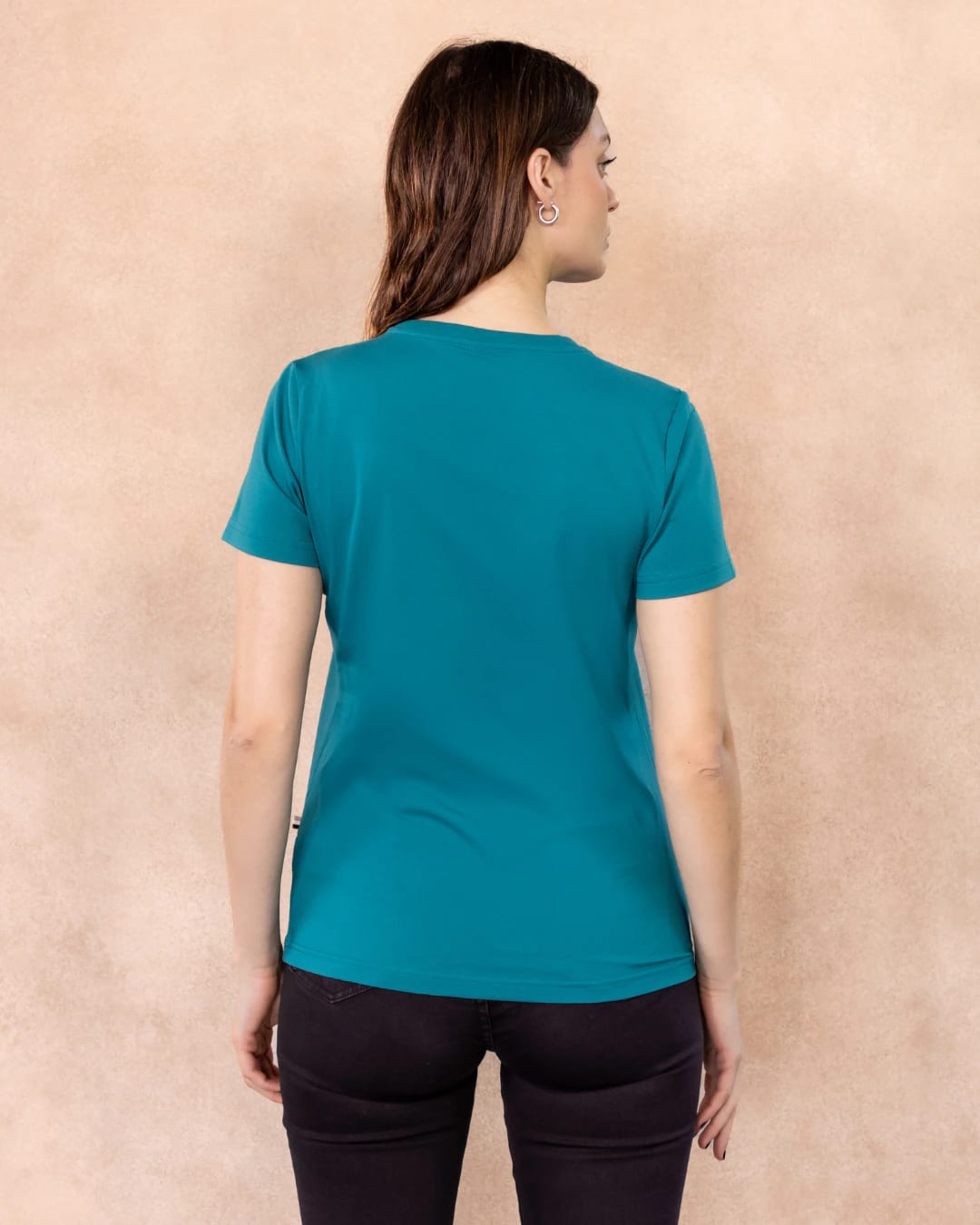 Camiseta Antimanchas de Mujer Verde Jade - Talla Regular - imagen 3