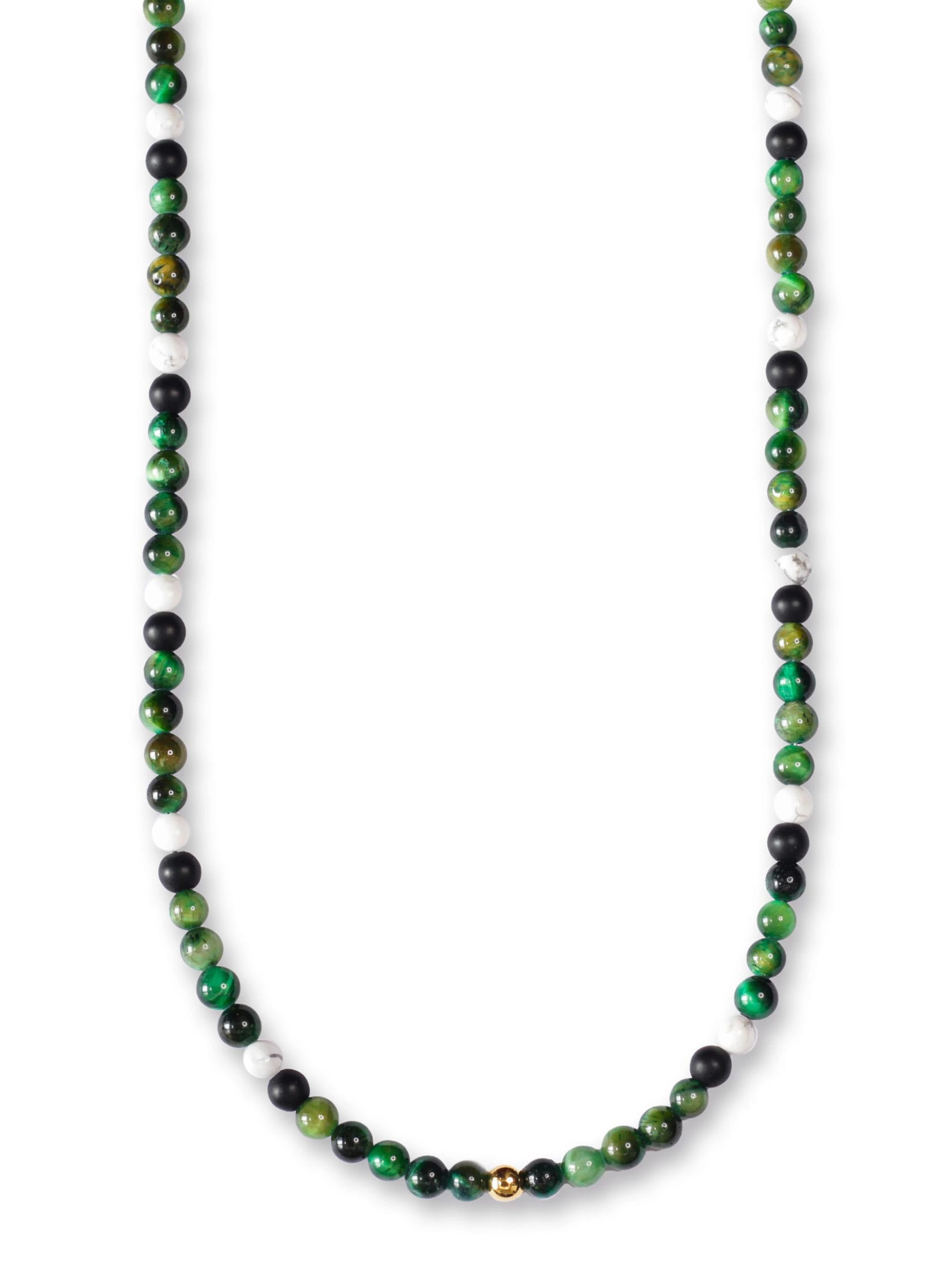 Collar Ojo de Tigre Verde Nevado - imagen 1