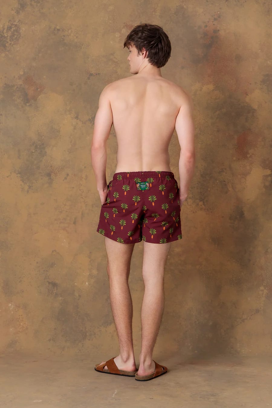 Men's swim trunk orfeo granate - imagen 4