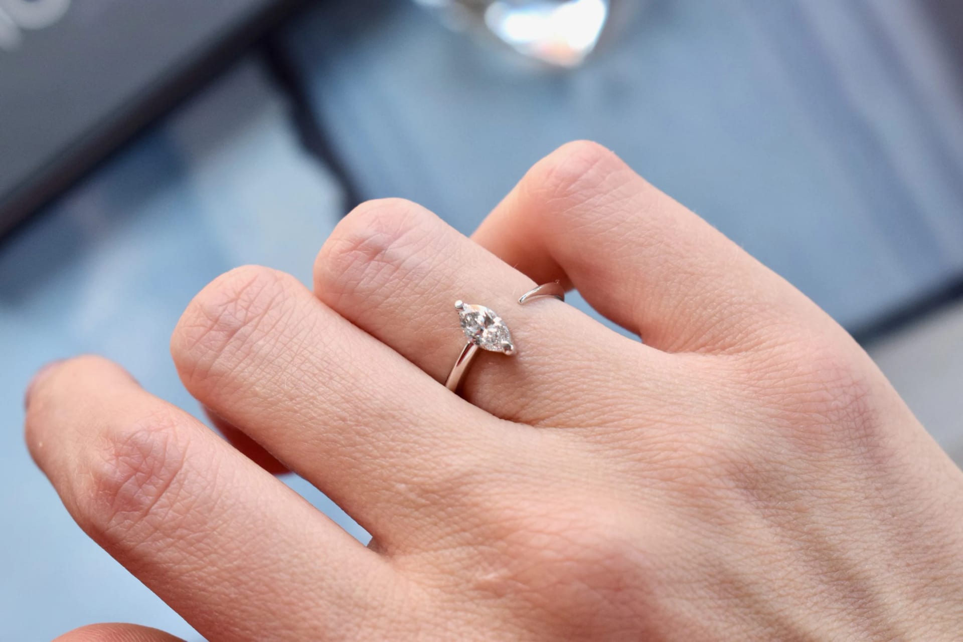 Anillo Eclaire – Diamante Marquis - imagen 2