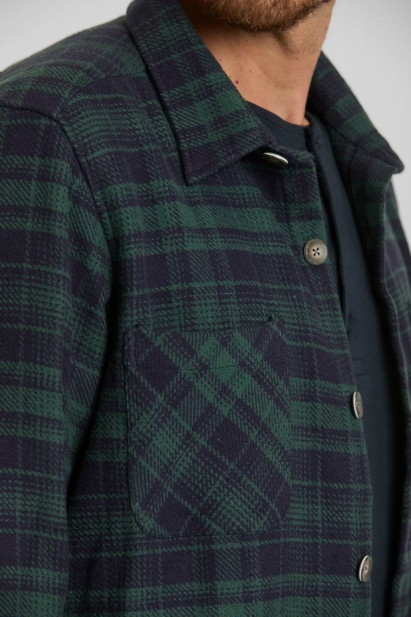 Sobrecamisa Cuadros Verde - imagen 3