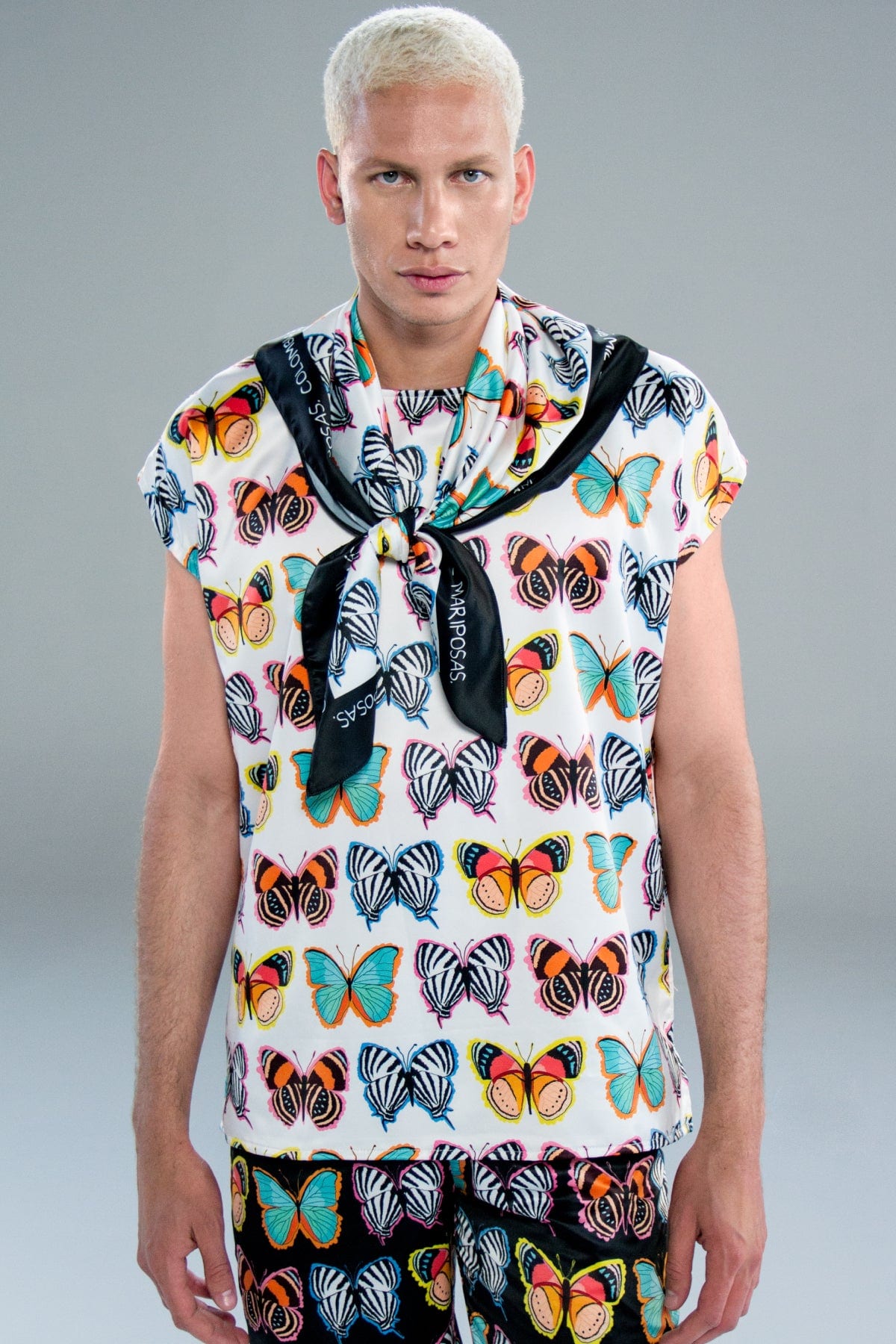 Blusa Unisex / Ilustración Tierra de Mariposas Blanca - imagen 1