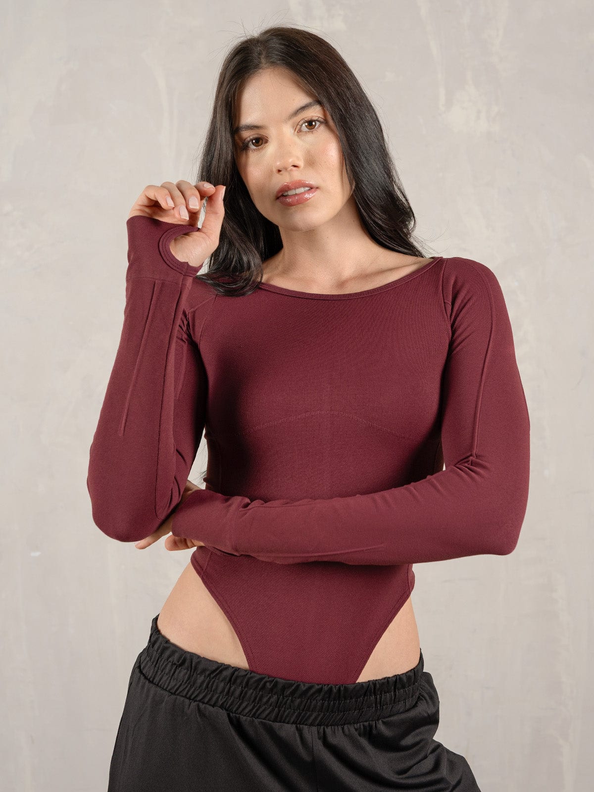 Body Sarah Seamless Vinotinto - imagen 1