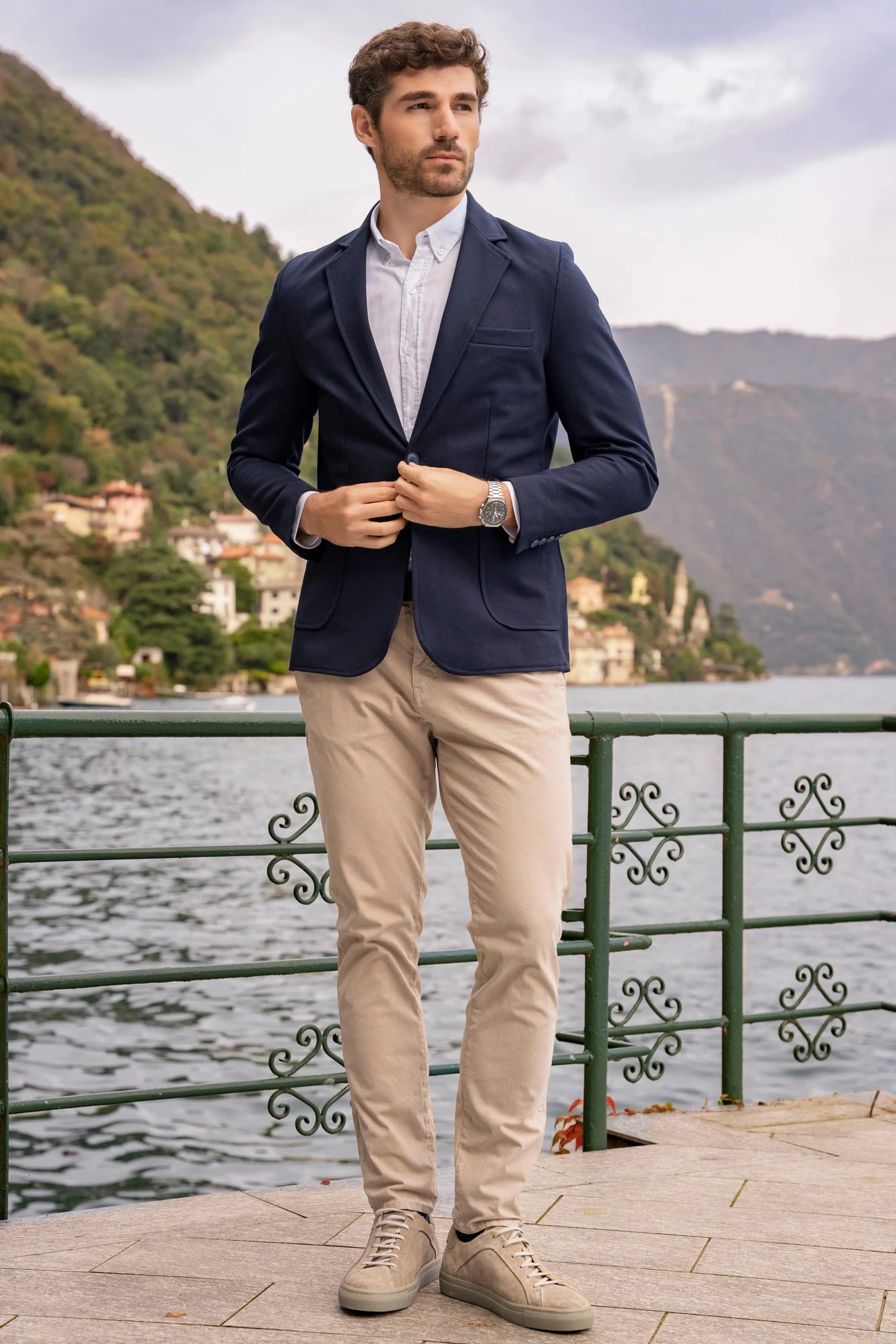 Blazer Comfort Hombre Azul Oscuro - imagen 3