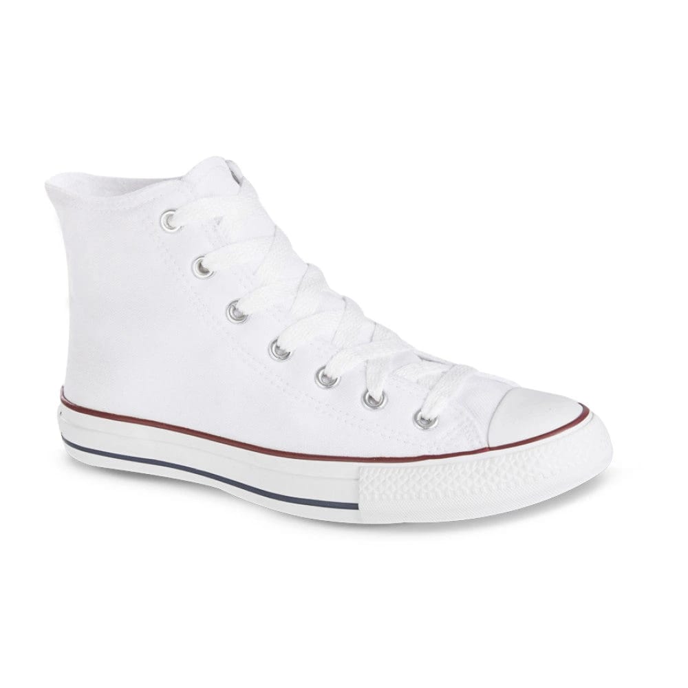 Tenis Urbanos Discovery Alto Blanco-Rojo Croydon Unisex - imagen 1