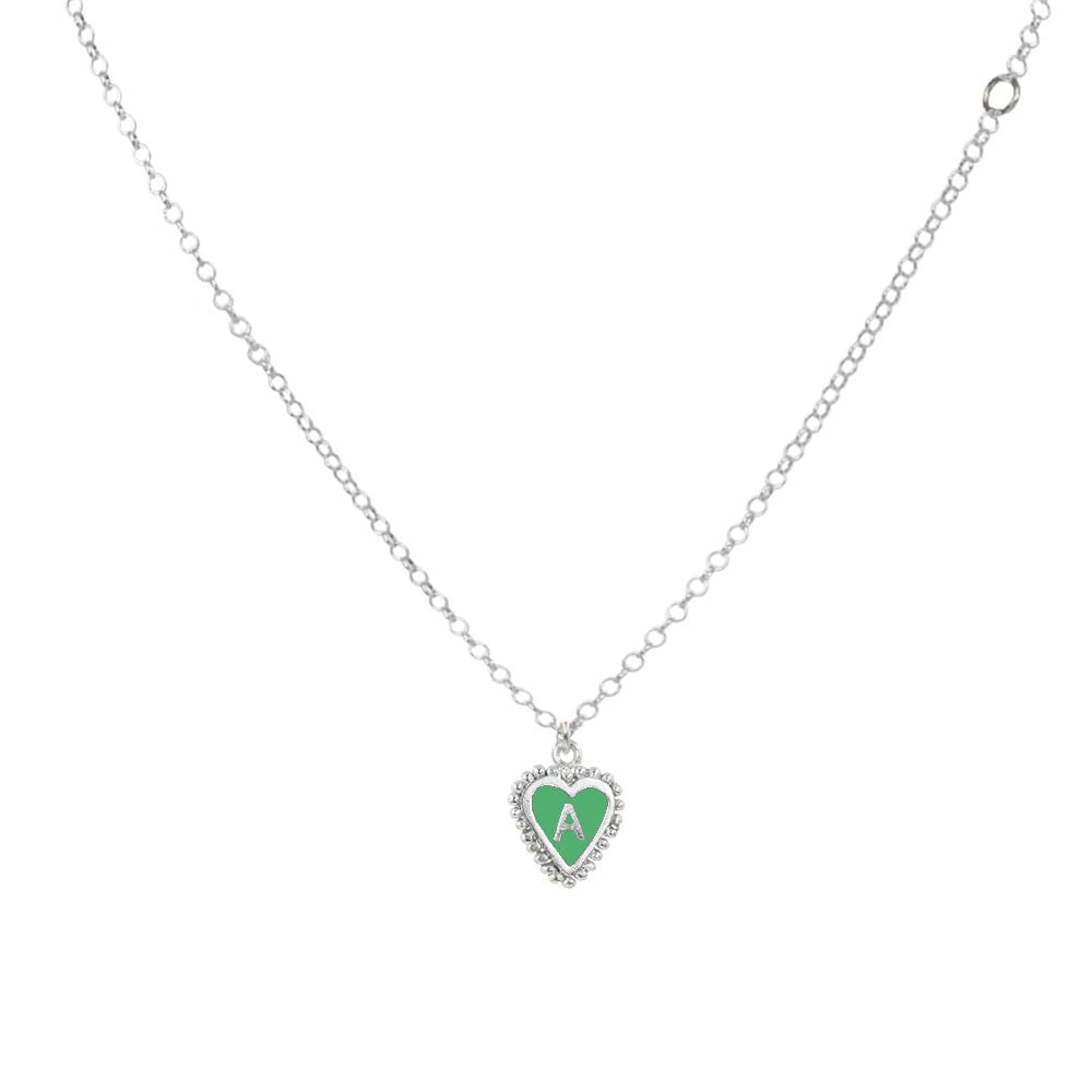 PreOrder Cadena 1 Letra Heart Plata - imagen 9
