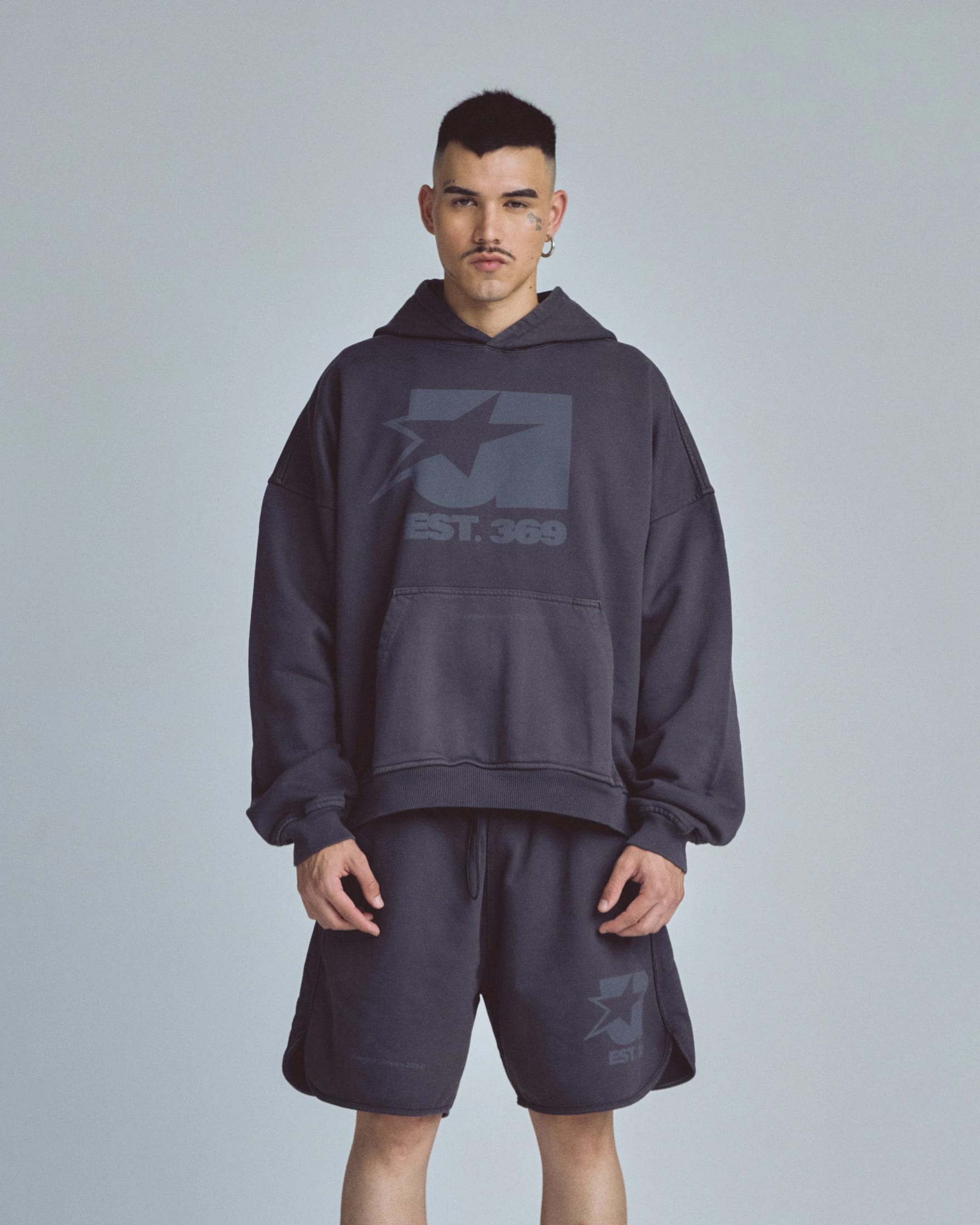 Stardust Symbol Hoodie Vintage Gray - imagen 2
