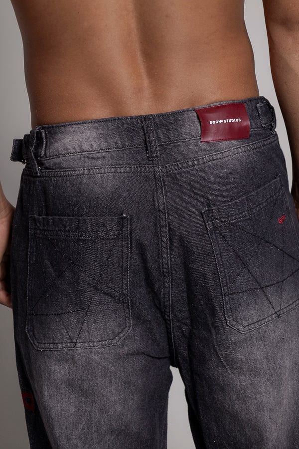 Baggy Remainder Stone-Negro - imagen 9