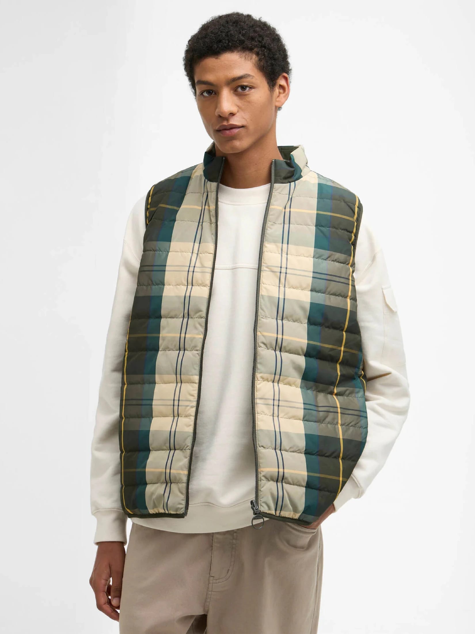 Reversible Tartan Puffer Gilet - imagen 2