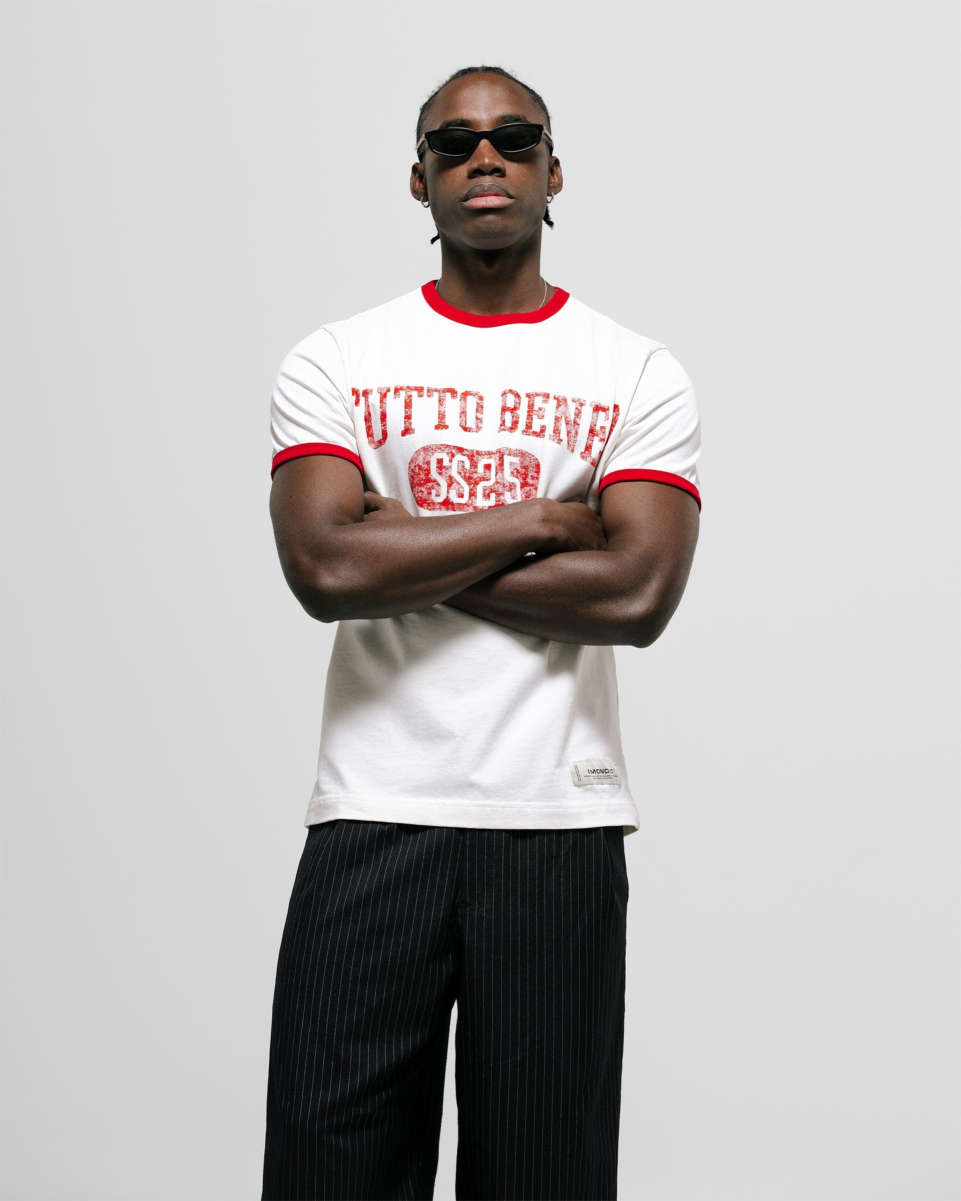 Camiseta Tutto Bene Ringer Fit - Blanco Hueso - imagen 5