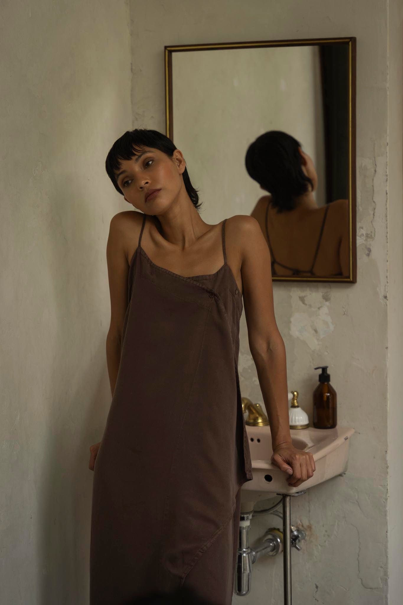 Vestido Jacaranda chocolate - imagen 2